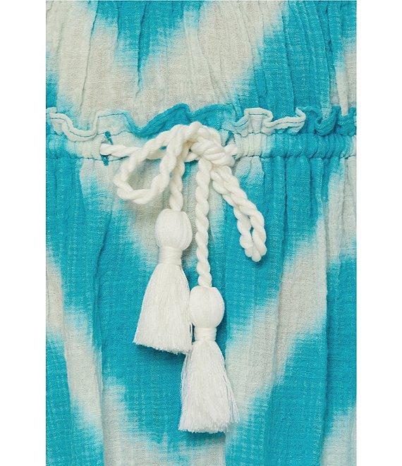 Lucky Brand Albuferia Tie Dye Gauze Scoop Neck Dress Swim Cover-Up Product Image