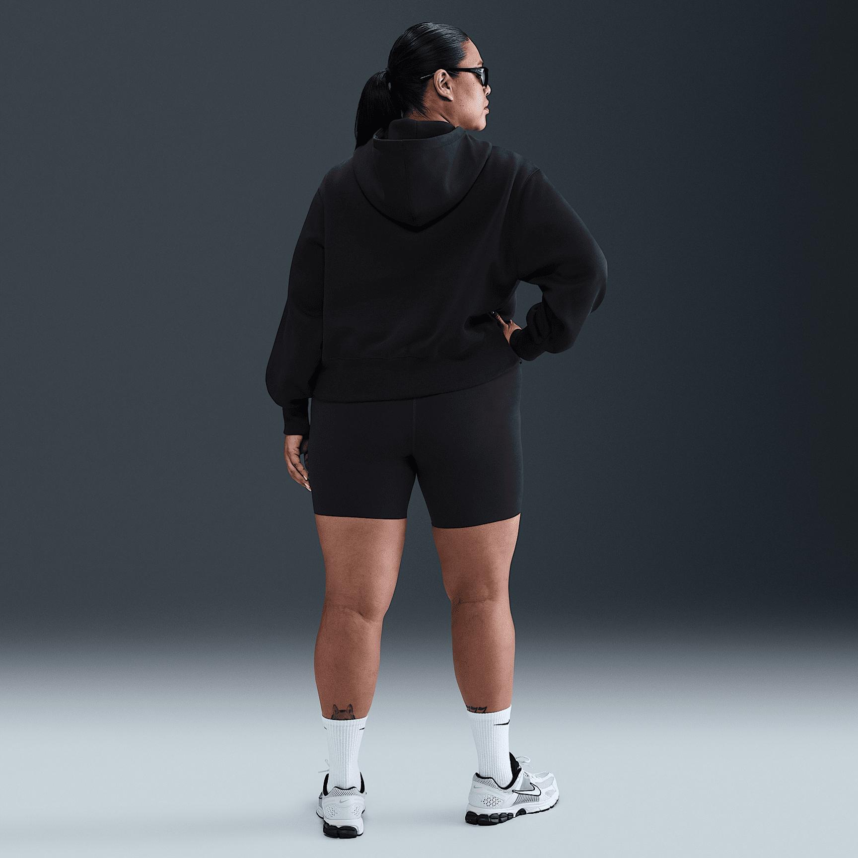 Nike Sportswear Phoenix Fleece Women's Loose Cropped Full-Zip Hoodie (Plus Size) Product Image