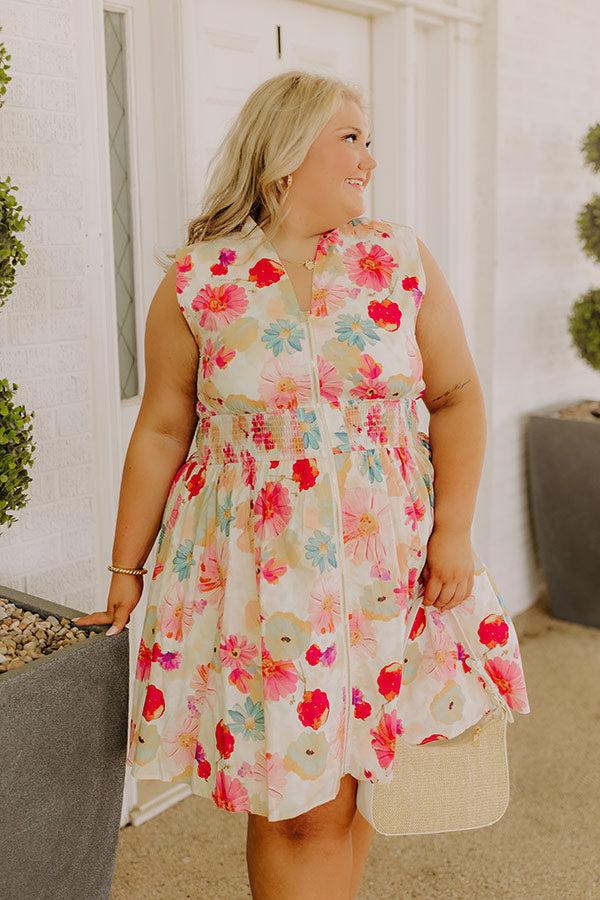 Sunkissed Reverie Floral Mini Dress Curves Product Image
