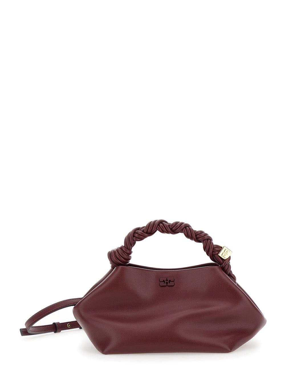 GANNI Bordeaux Mini Bou Handbag In Red Product Image