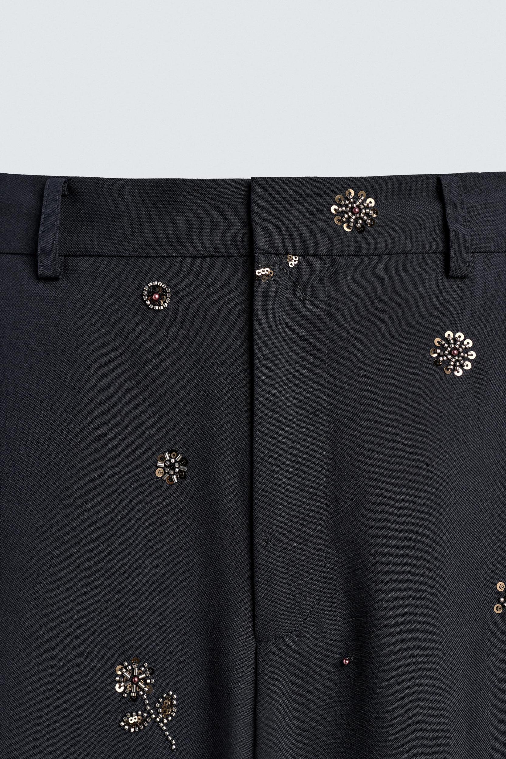 RELAXED FIT SEQUIN PANTS LIMITED EDITION Product Image
