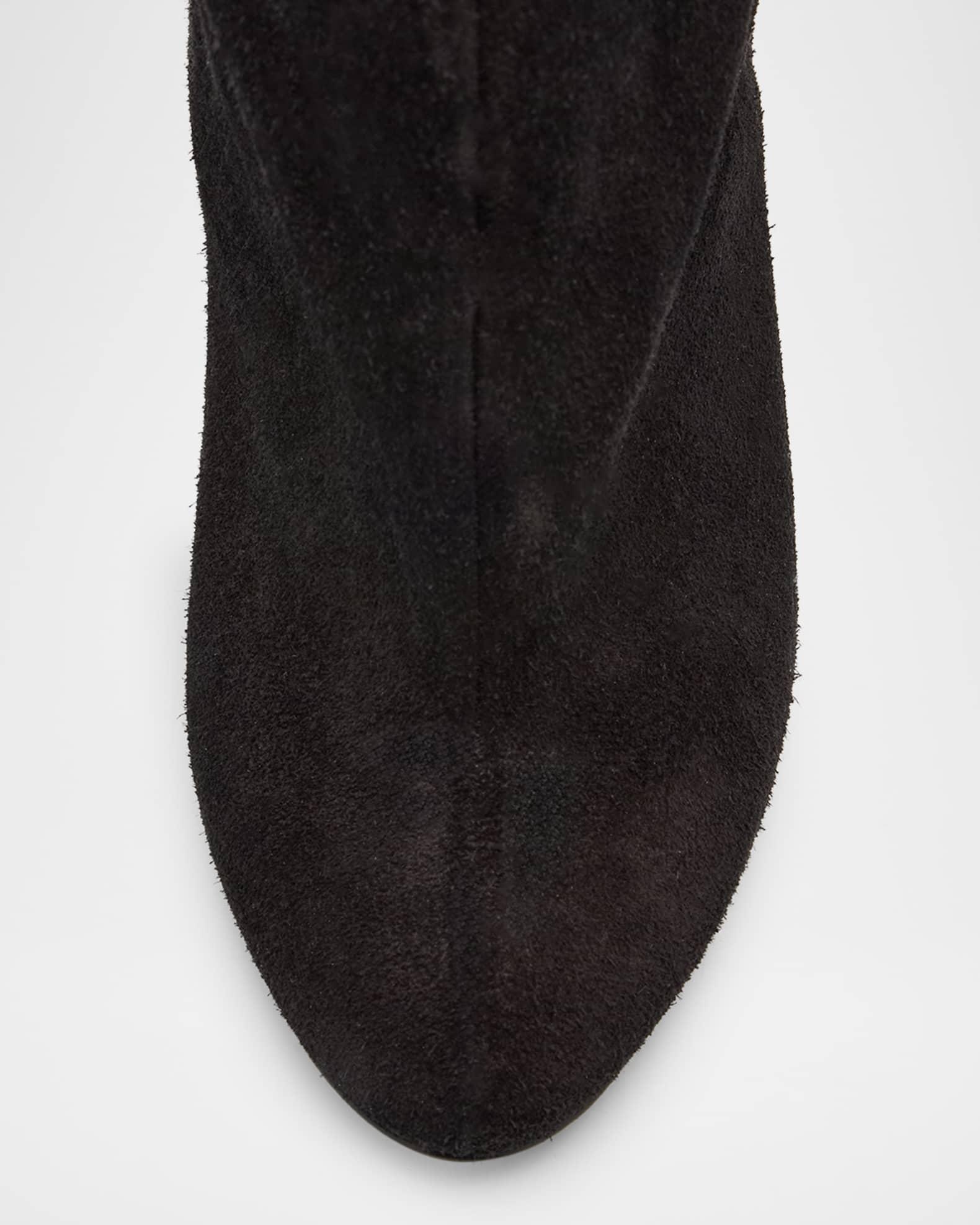 Cuissardes Stiletto Leather Knee Boots  Product Image