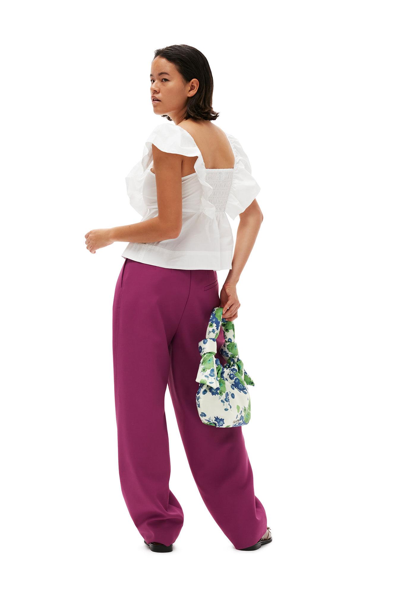 Summer Suiting Relaxed Pleated Pants Product Image