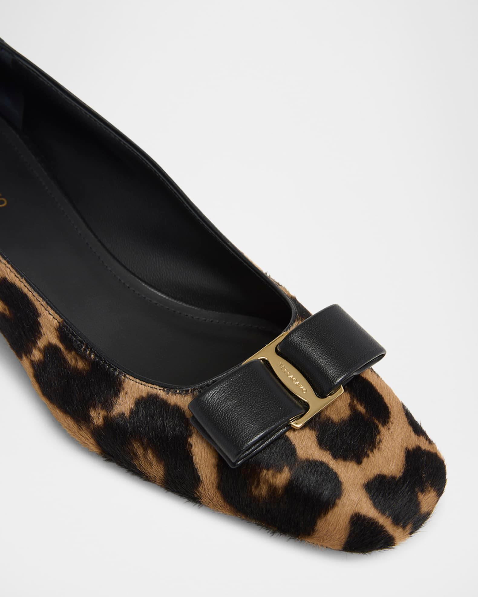 Rirri Leopard Bow Ballerina Pumps Product Image