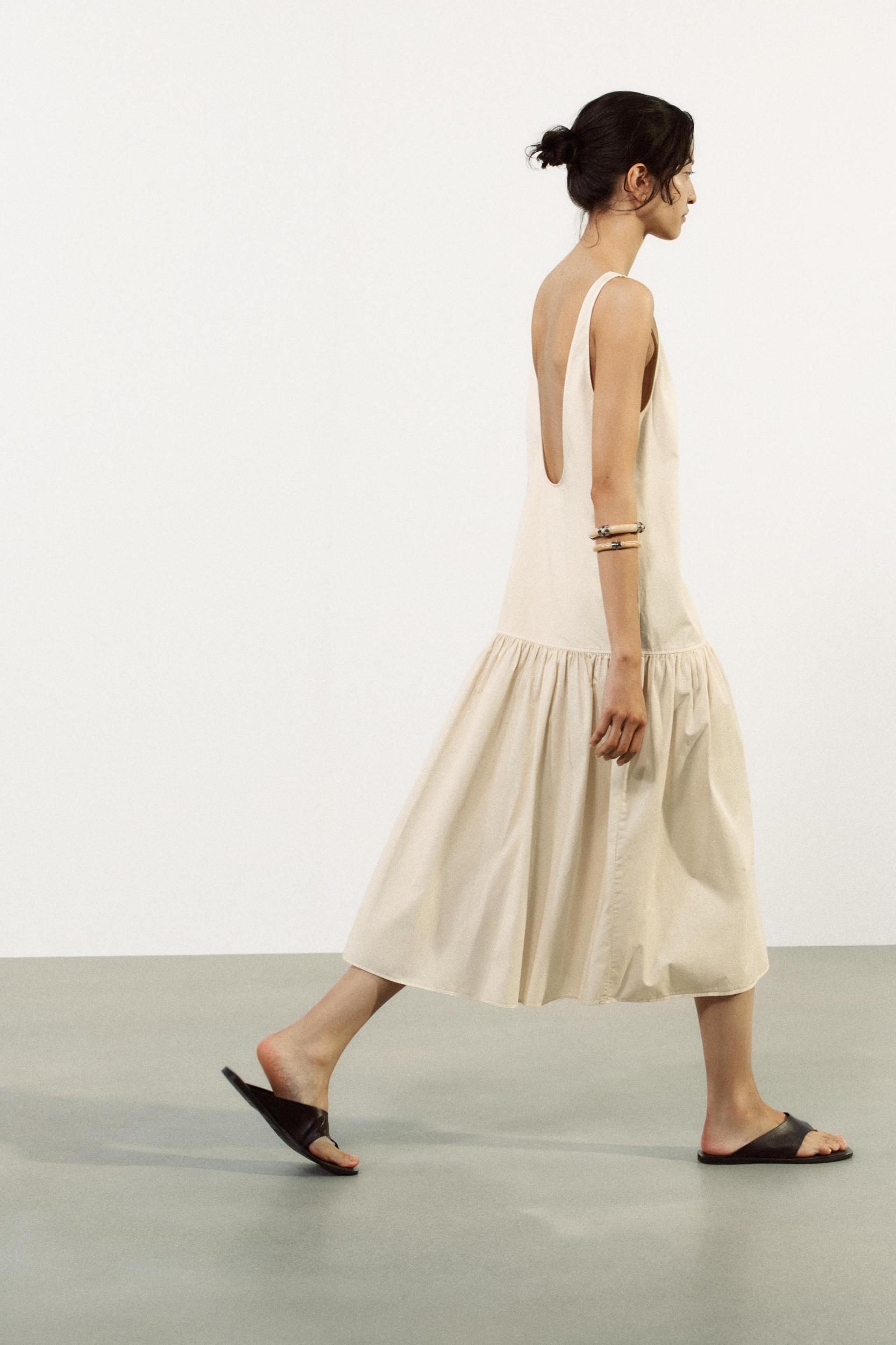 RUCHED MIDI DRESS Product Image