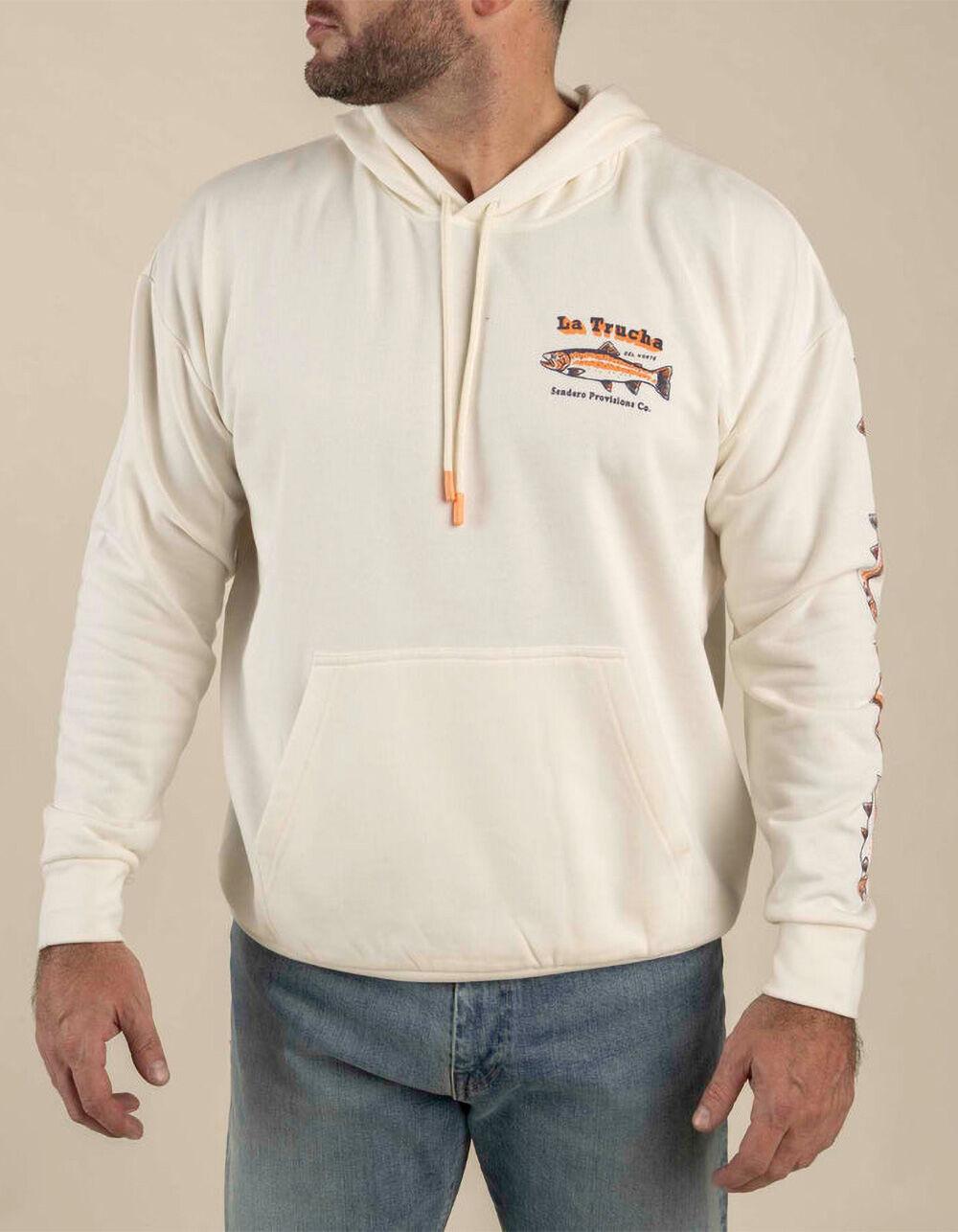 SENDERO PROVISIONS CO. Del Norte Mens Hoodie - CREAM Product Image