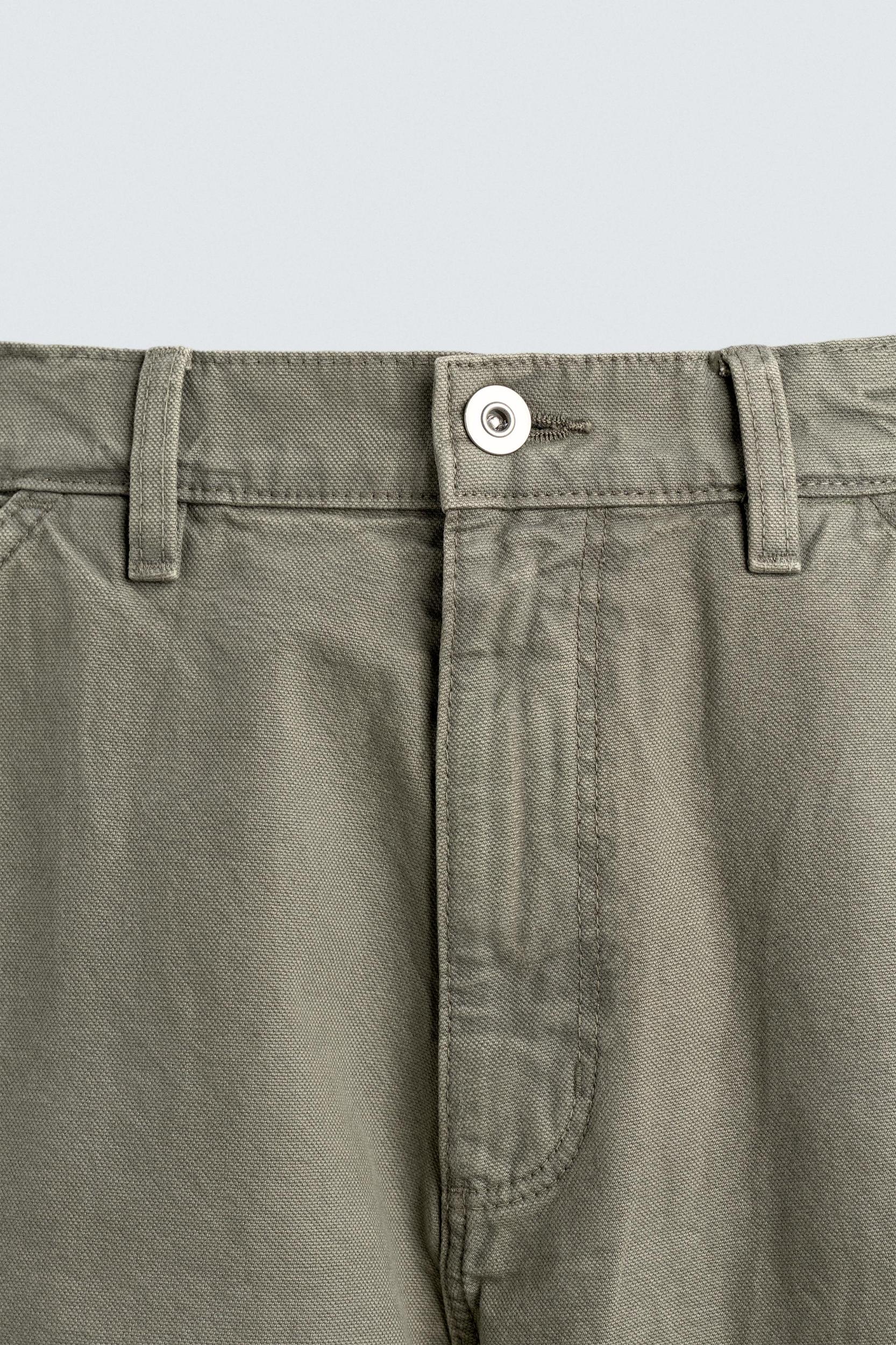 WASHED EFFECT CARPENTER PANTS Product Image
