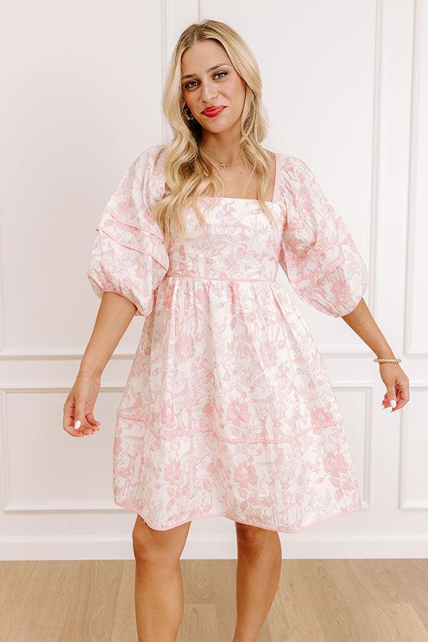 Romantic Cottage Floral Mini Dress Product Image