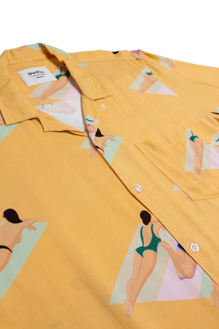 Yellow Beach Babes Hawaiian Shirt Product Image