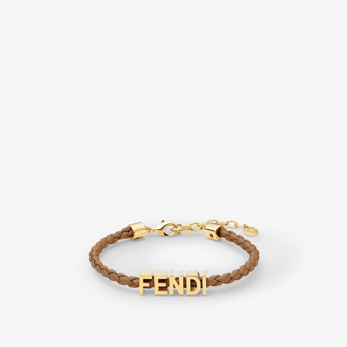 Fendigraphy BraceletBlack leather bracelet Product Image