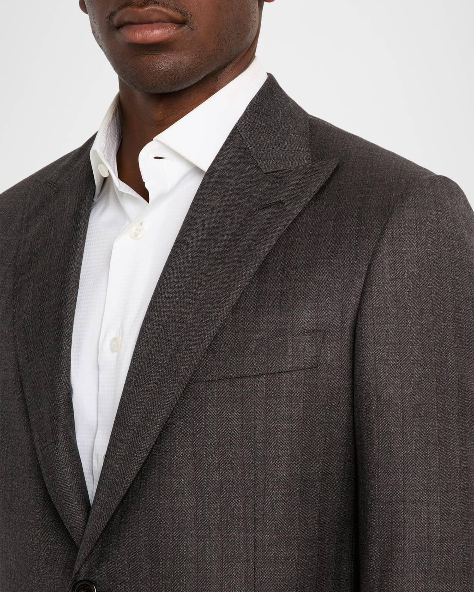 Mens Trevi Wool Peak Lapel Two-Piece Suit Product Image