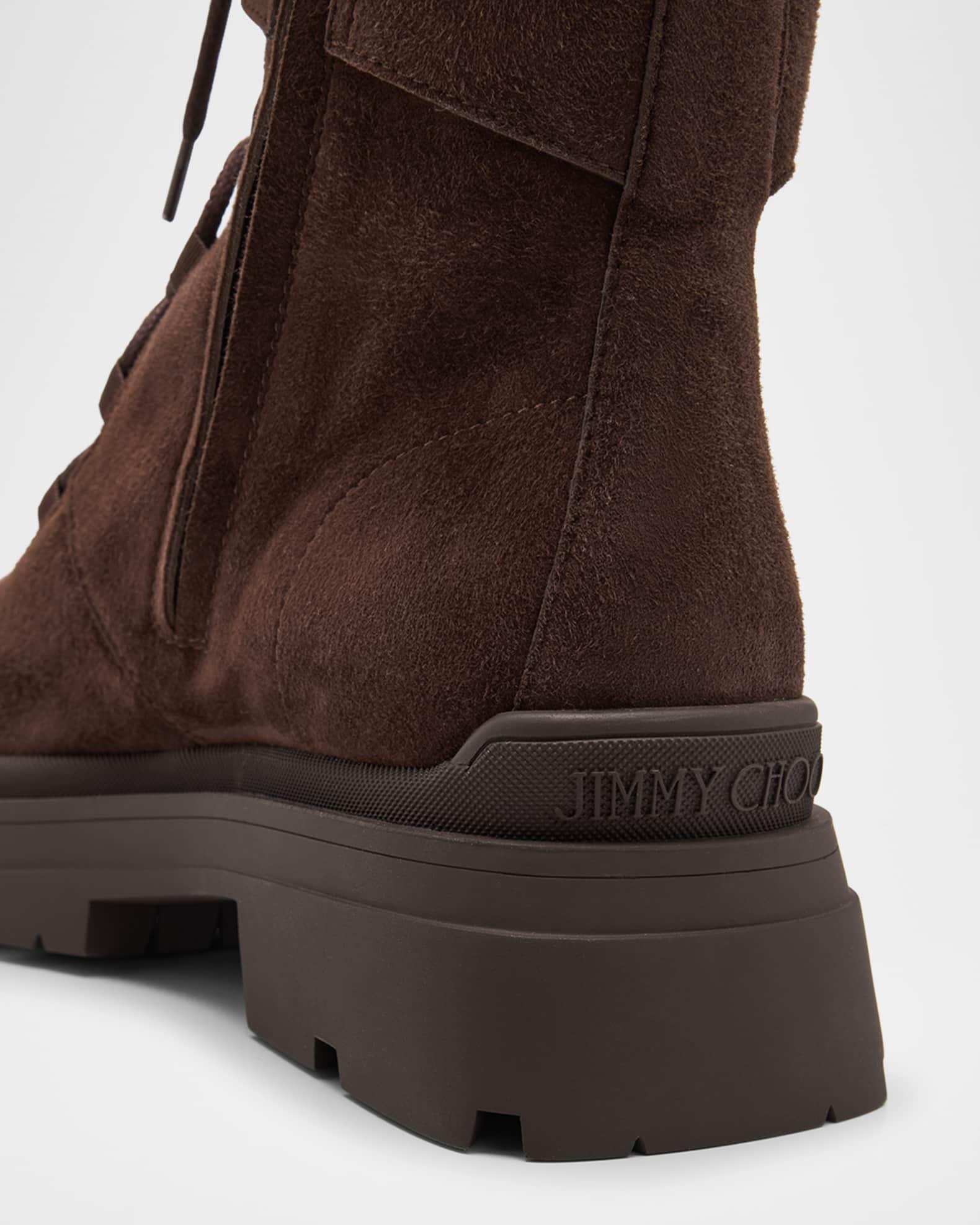 Noemi 45 Suede Combat Boots Product Image