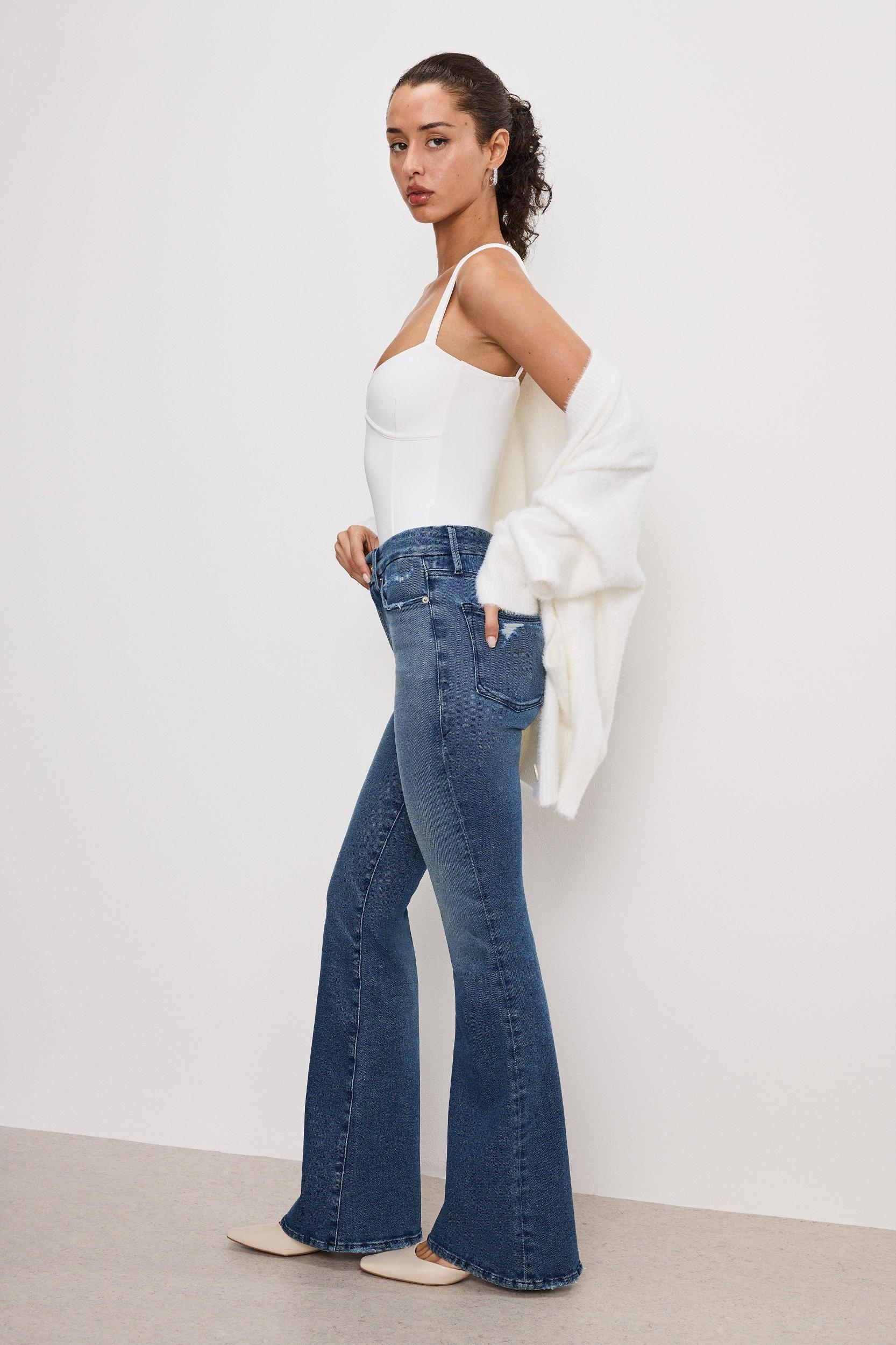GOOD LEGS FLARE JEANS | INDIGO745 Product Image