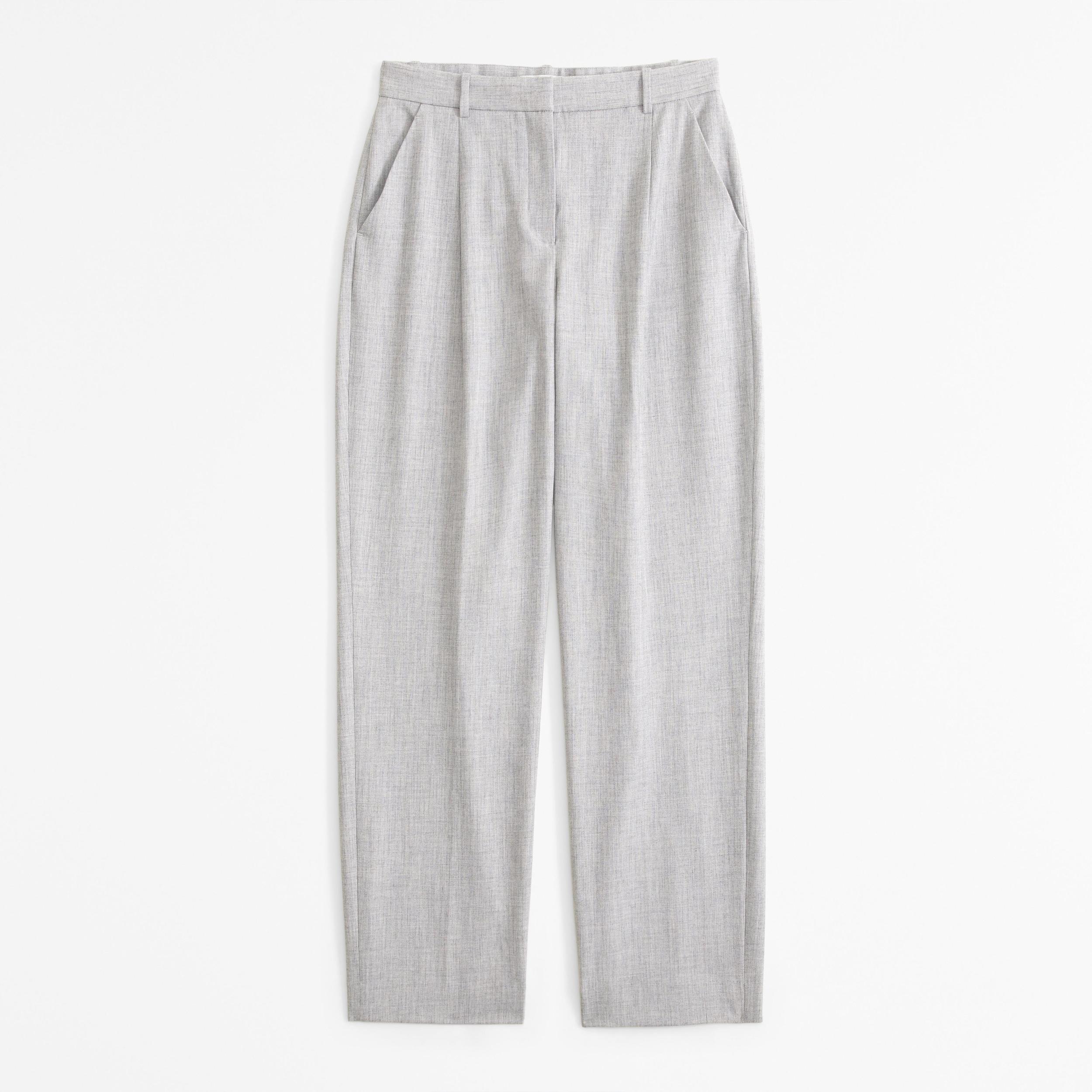 Curve Love A&F Quinn Tailored Straight Pant Product Image