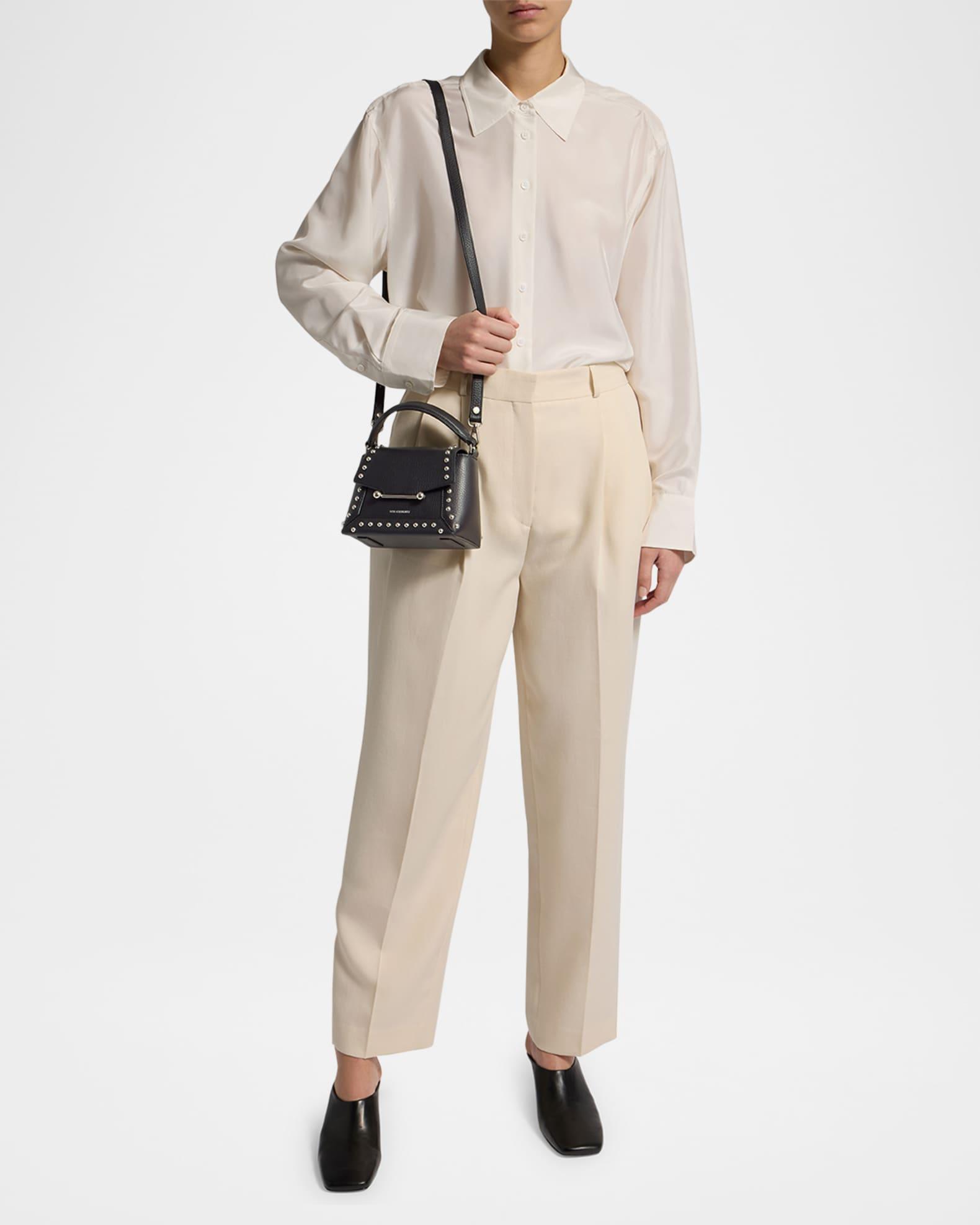 Mosaic Nano Studded Leather Top-Handle Bag Product Image