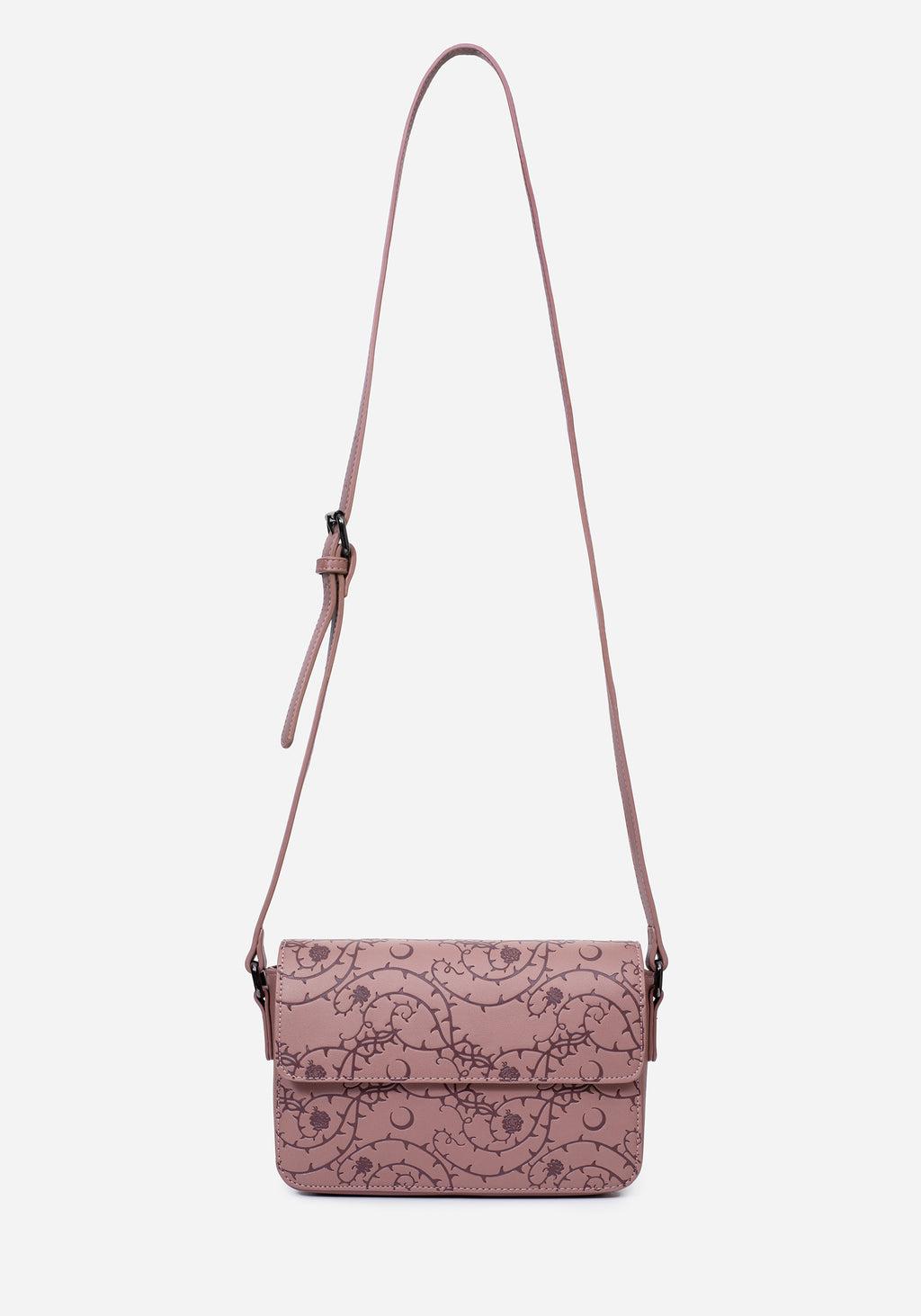 Rosethorn Floral Debossed Crossbody Bag Product Image