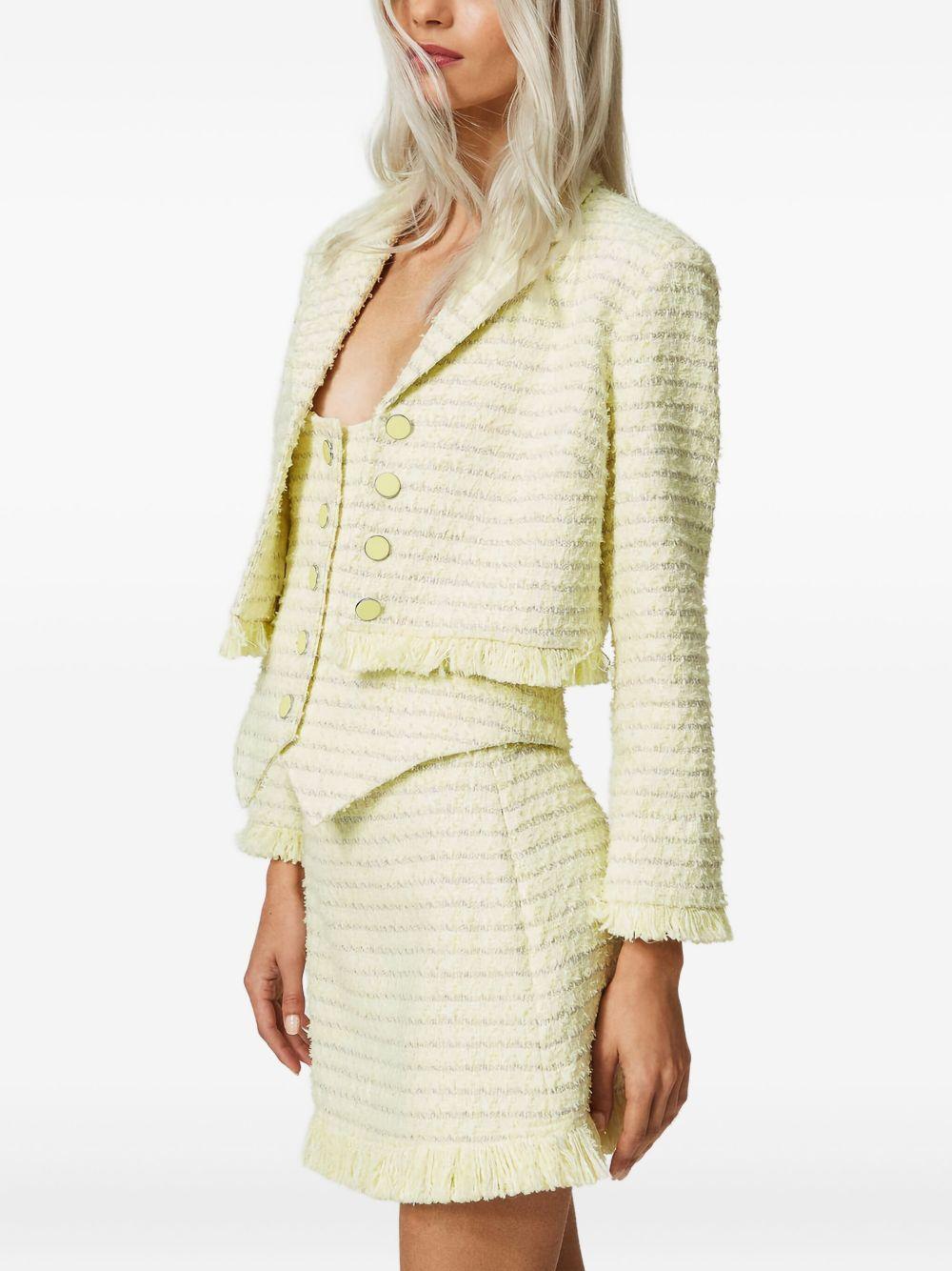 bouclé fringed mini skirt Product Image