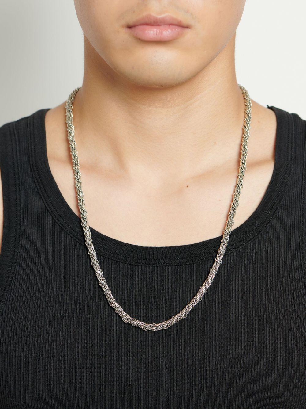 wrapped rope-chain necklace Product Image