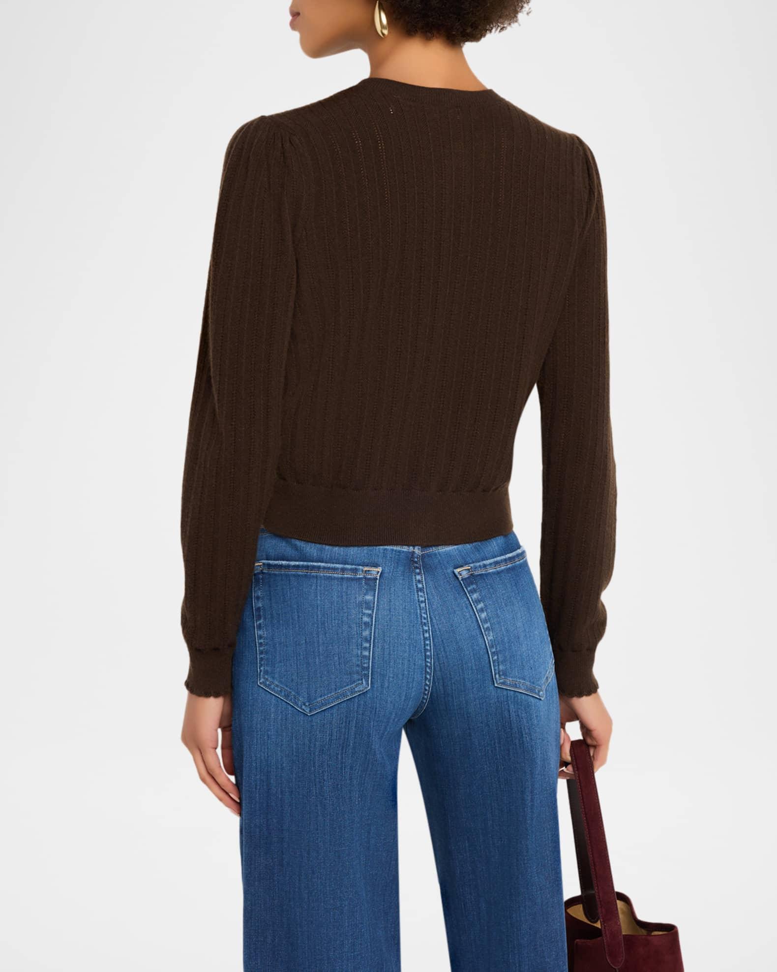 The Ladder Pointelle Cashmere Cardigan Product Image