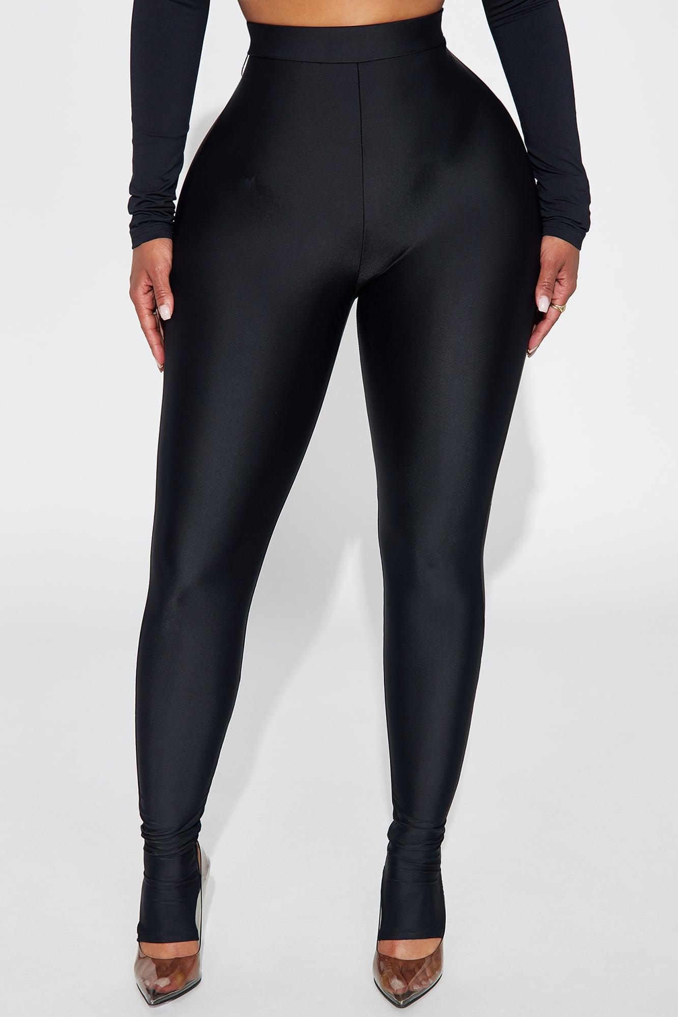 Sleek Statement High Rise Footed Legging - Black Female Product Image