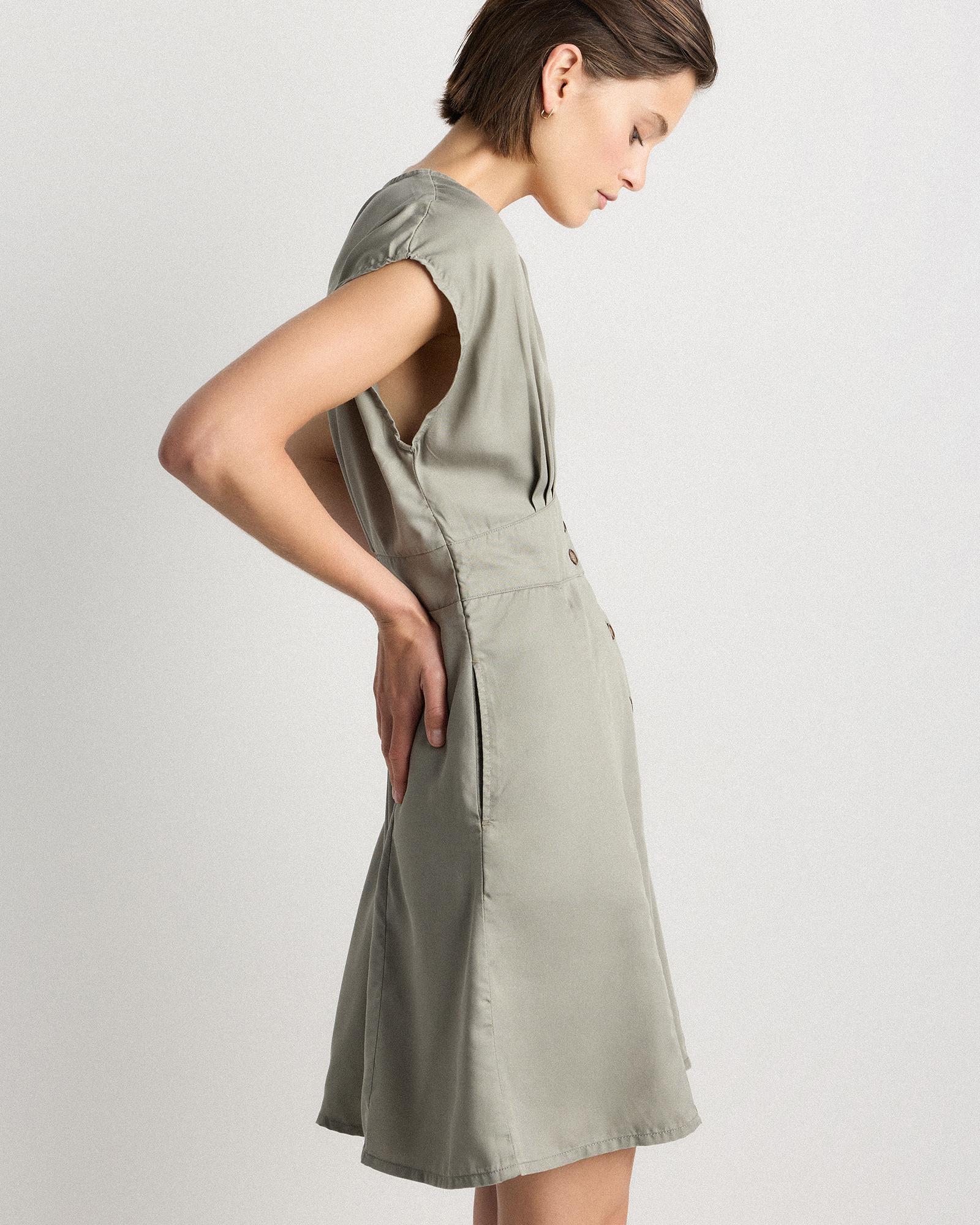 Quince | Women's Vintage Wash Tencel Button Front Dress Product Image