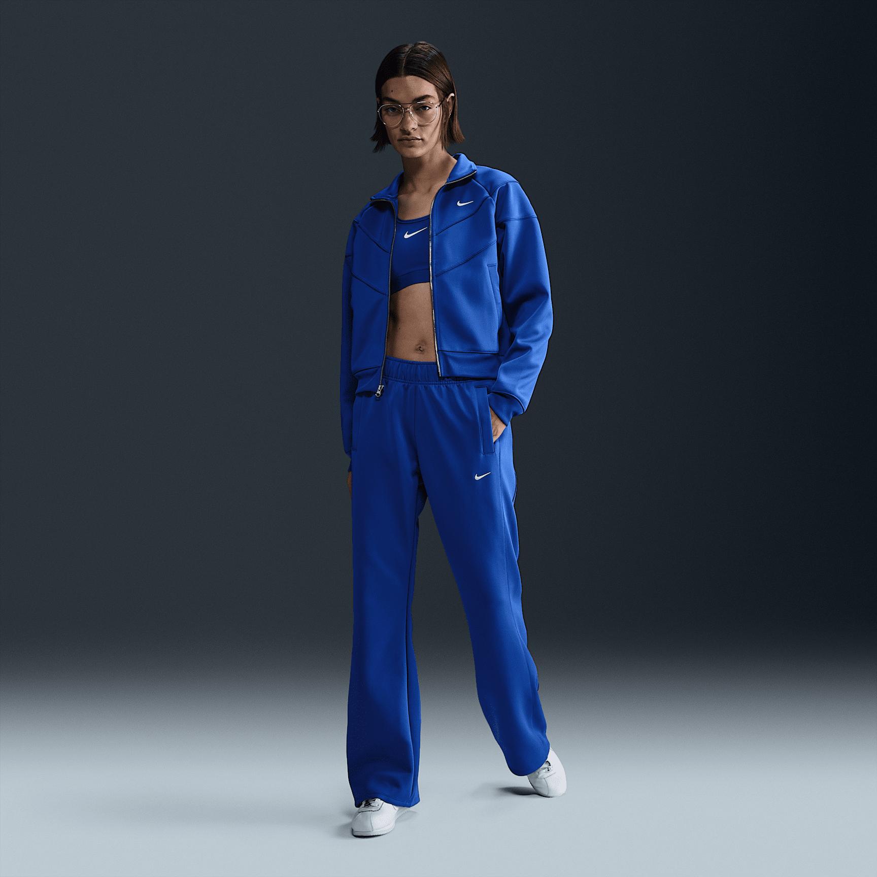 Womens Nike Sportswear Windrunner Mid-Rise Slim Knit Pants | HJ1016-010 Product Image