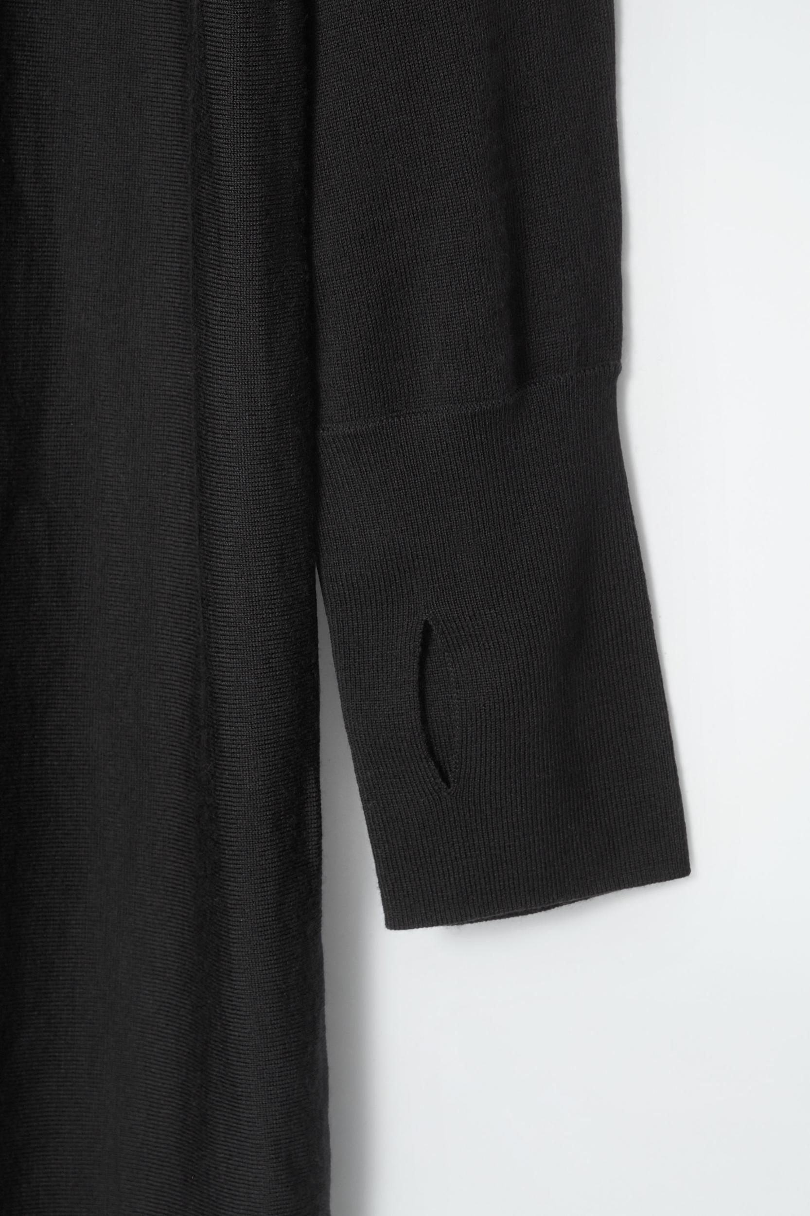 THE FUNNEL-NECK MERINO WOOL DRESS Product Image