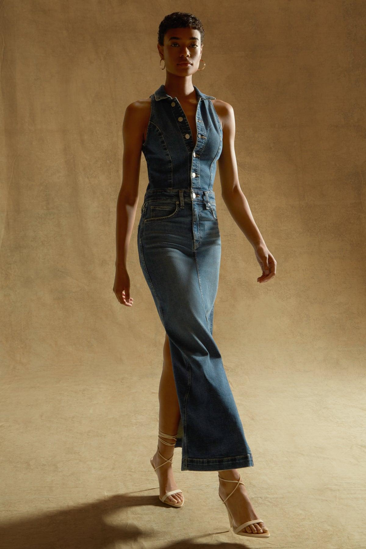 Halter Maxi Dress Female Product Image