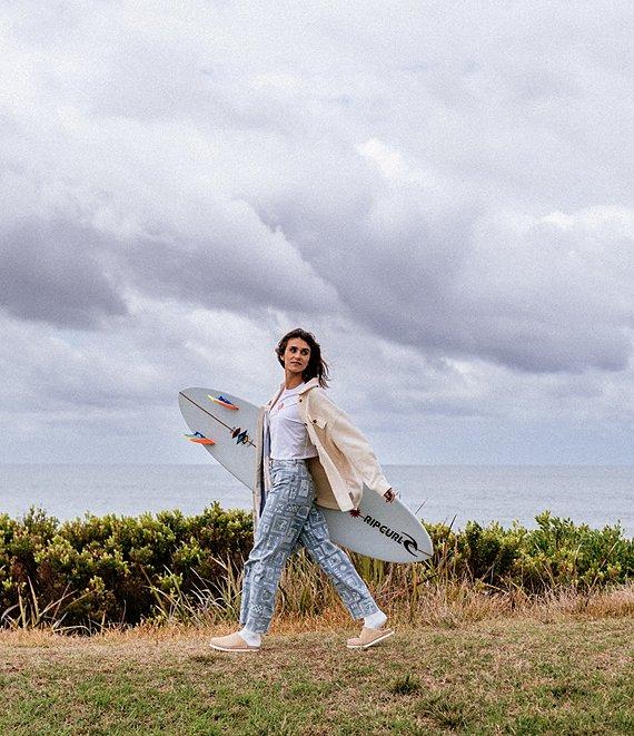 Rip Curl Beach Party Printed Holiday Stretch Denim Jeans Product Image