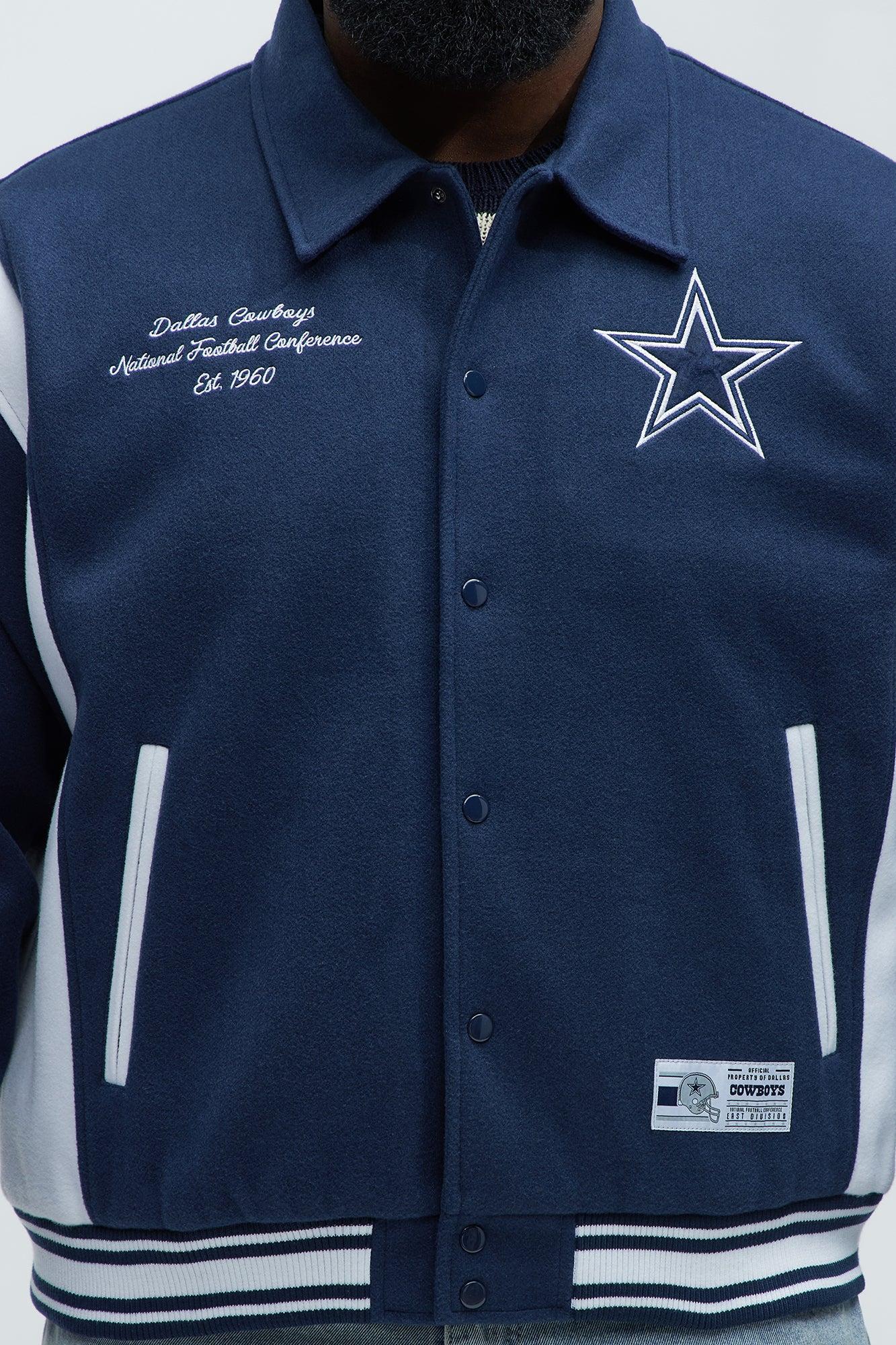 Cowboys Air Supremacy Jacket - White/Blue Male Product Image