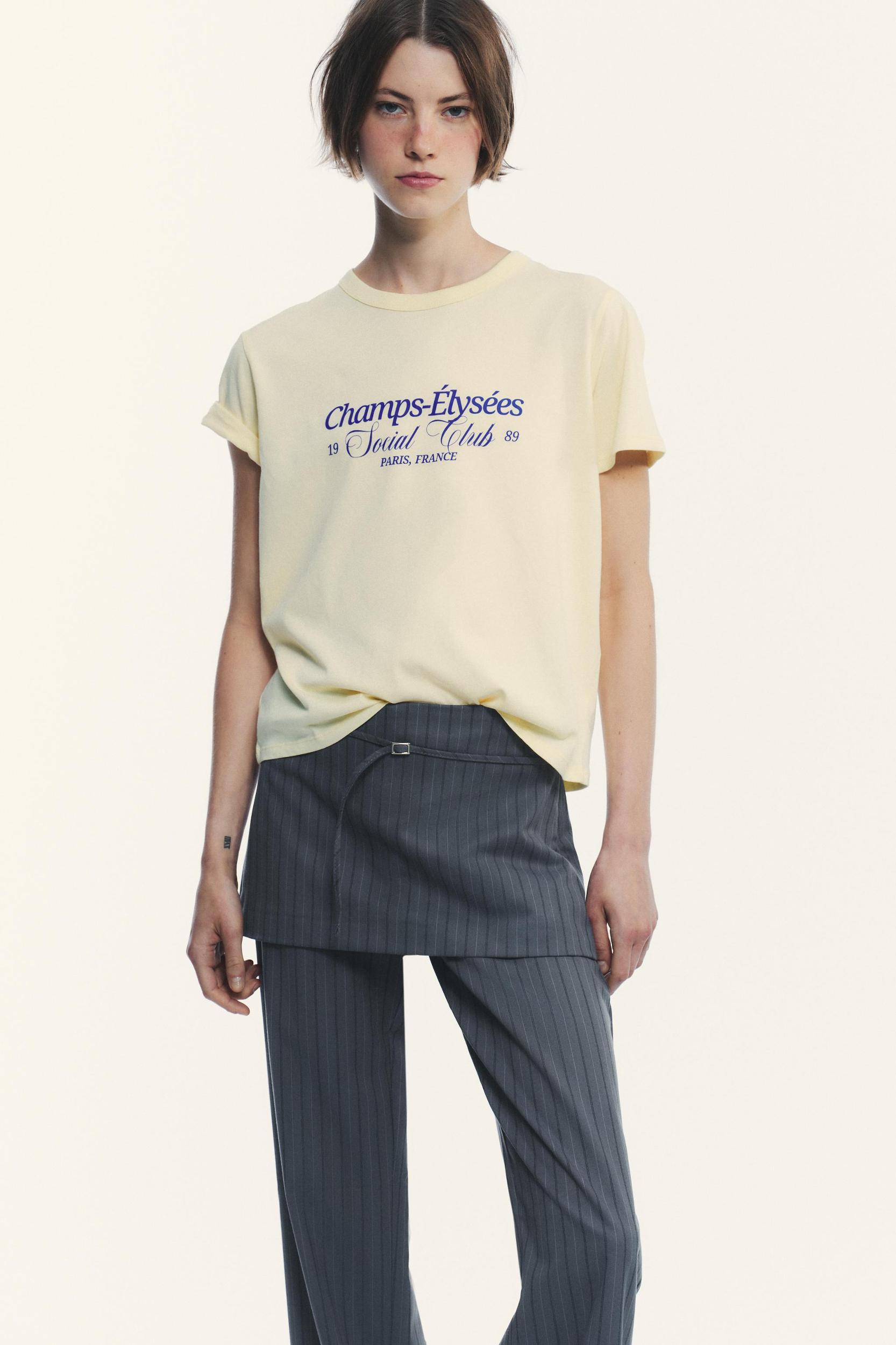 PINSTRIPE SKIRT PANTS Product Image