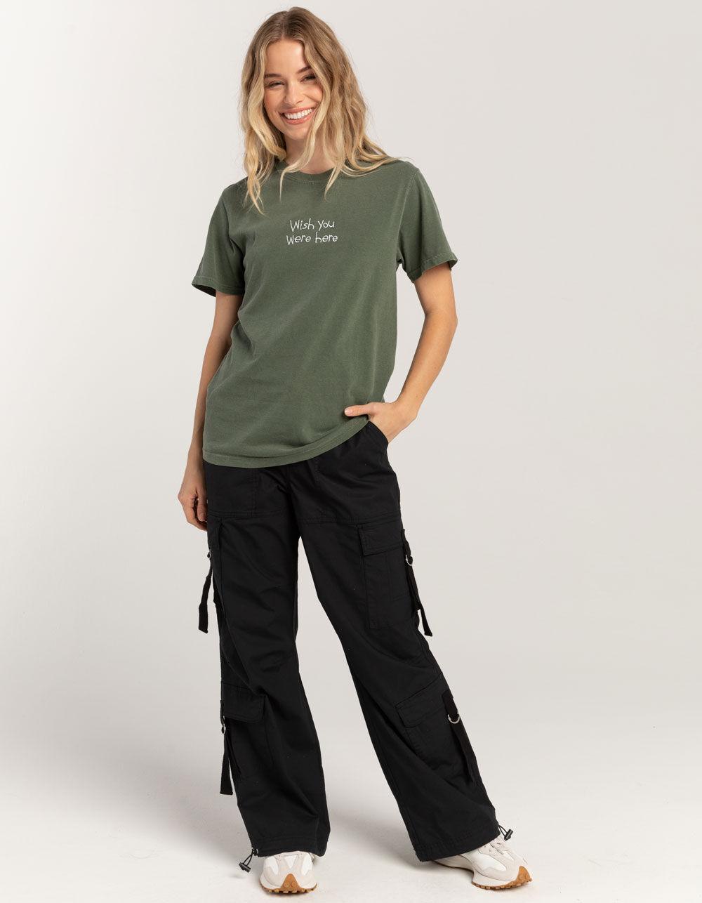 RIOT SOCIETY Wish You Were Here Womens Tee - MOSS Product Image