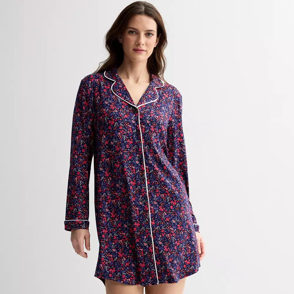 Women's Draper James Cozy Pajama Sleepshirt,  Product Image