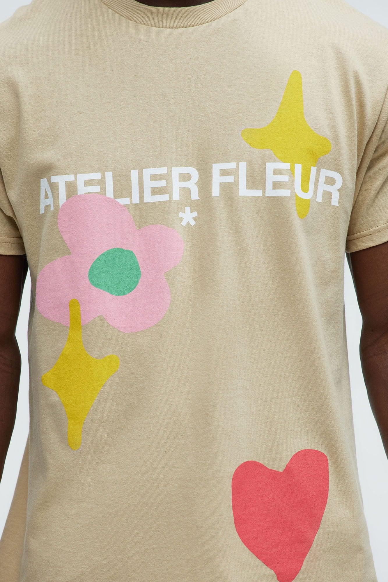 Official Atelier Fleur Short Sleeve Tee - Sand Product Image