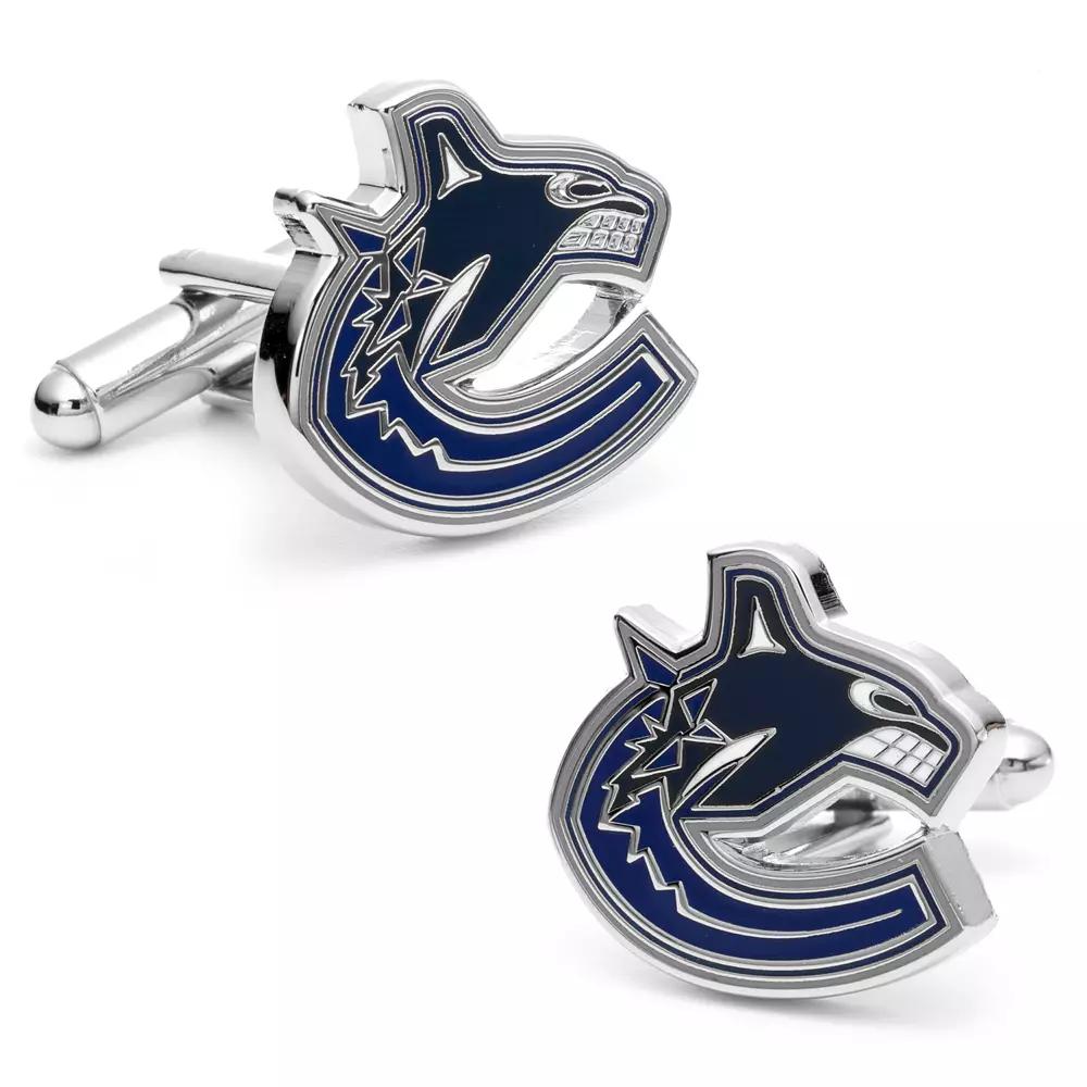 Men's Cuff Links, Inc. Vancouver Canucks Rhodium-Plated Cuff Links Product Image