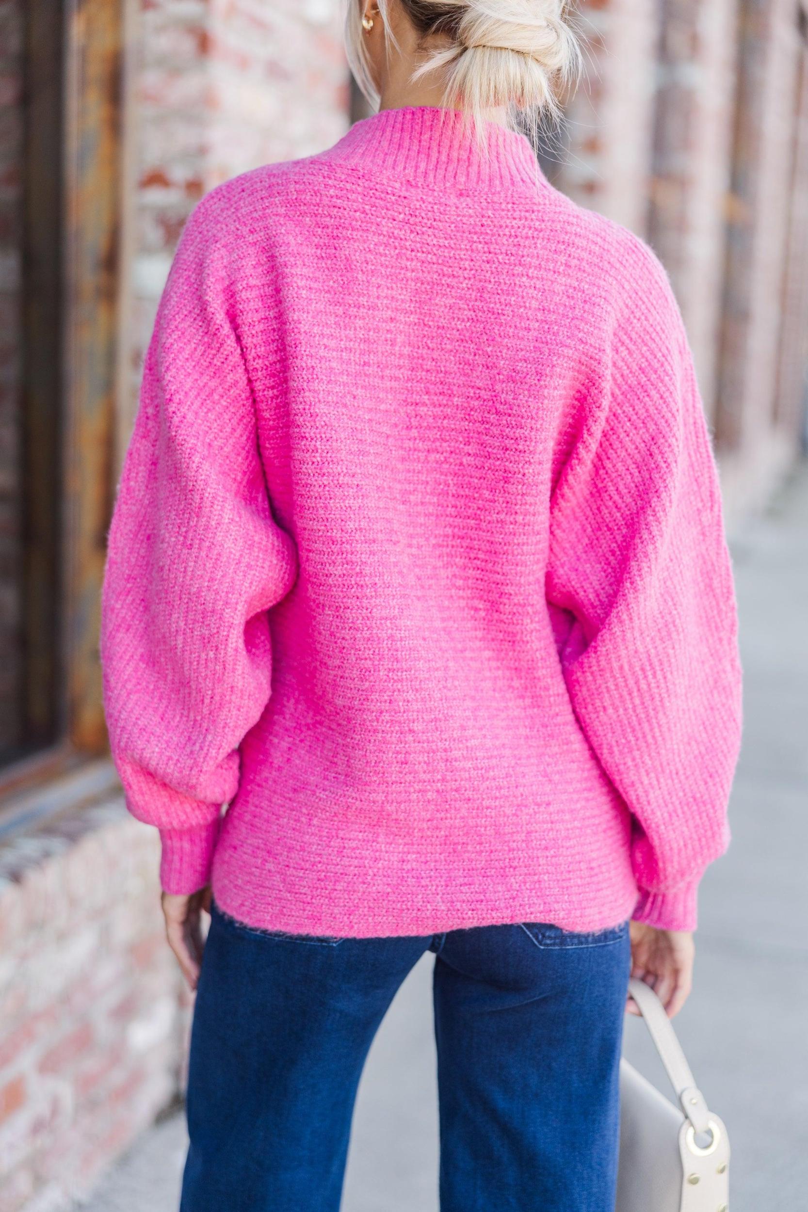 Easy Introductions Pink Sweater Female Product Image