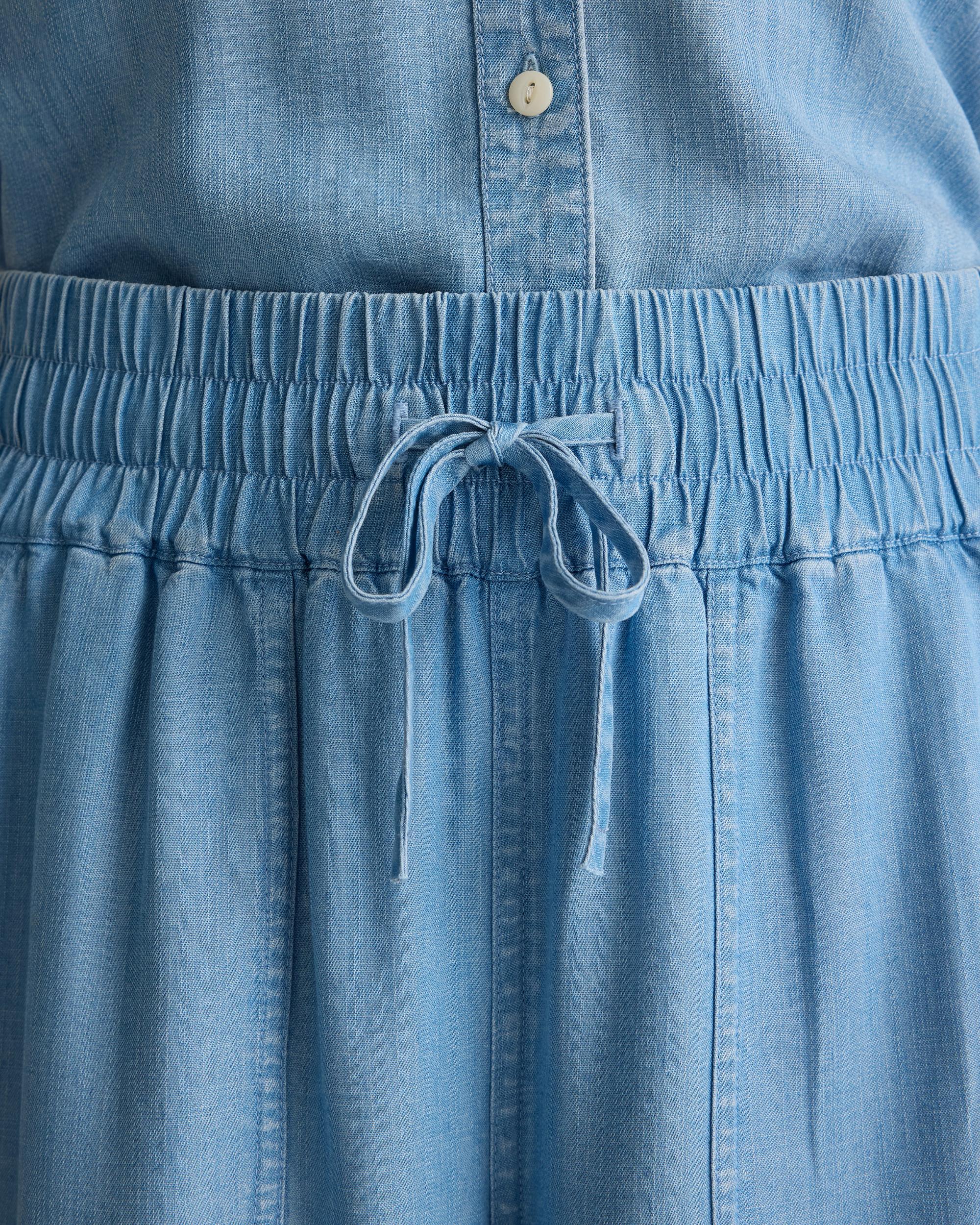 Quince | Women's Pull-On Tencel Chambray Pants Size XL Product Image