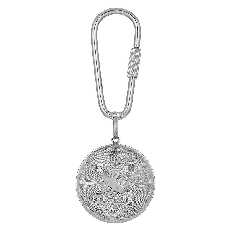 1928 Silver Tone Sagittarius Key Fob Product Image