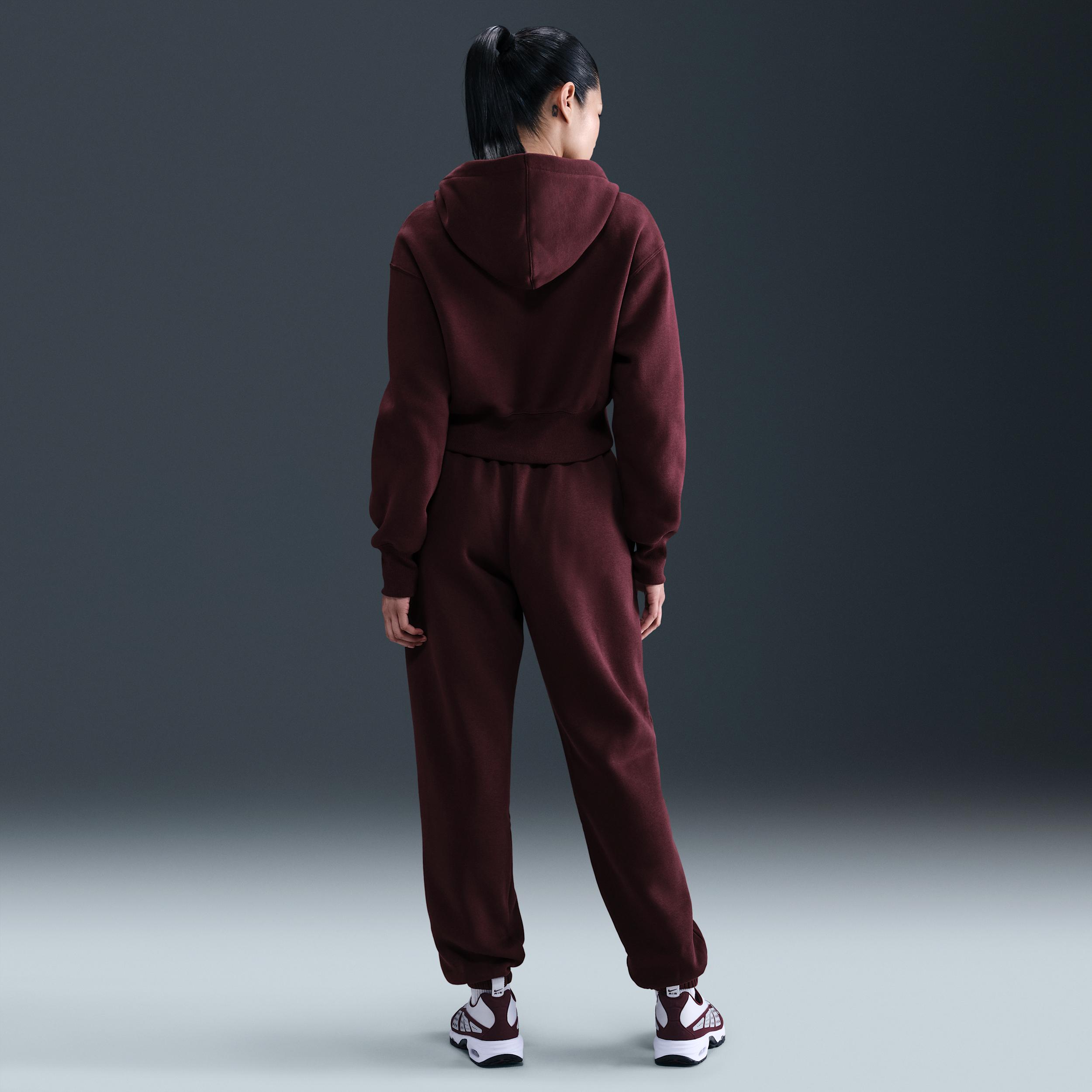 Women's Nike Sportswear Phoenix Fleece Loose Full-Zip Cropped Hoodie Product Image