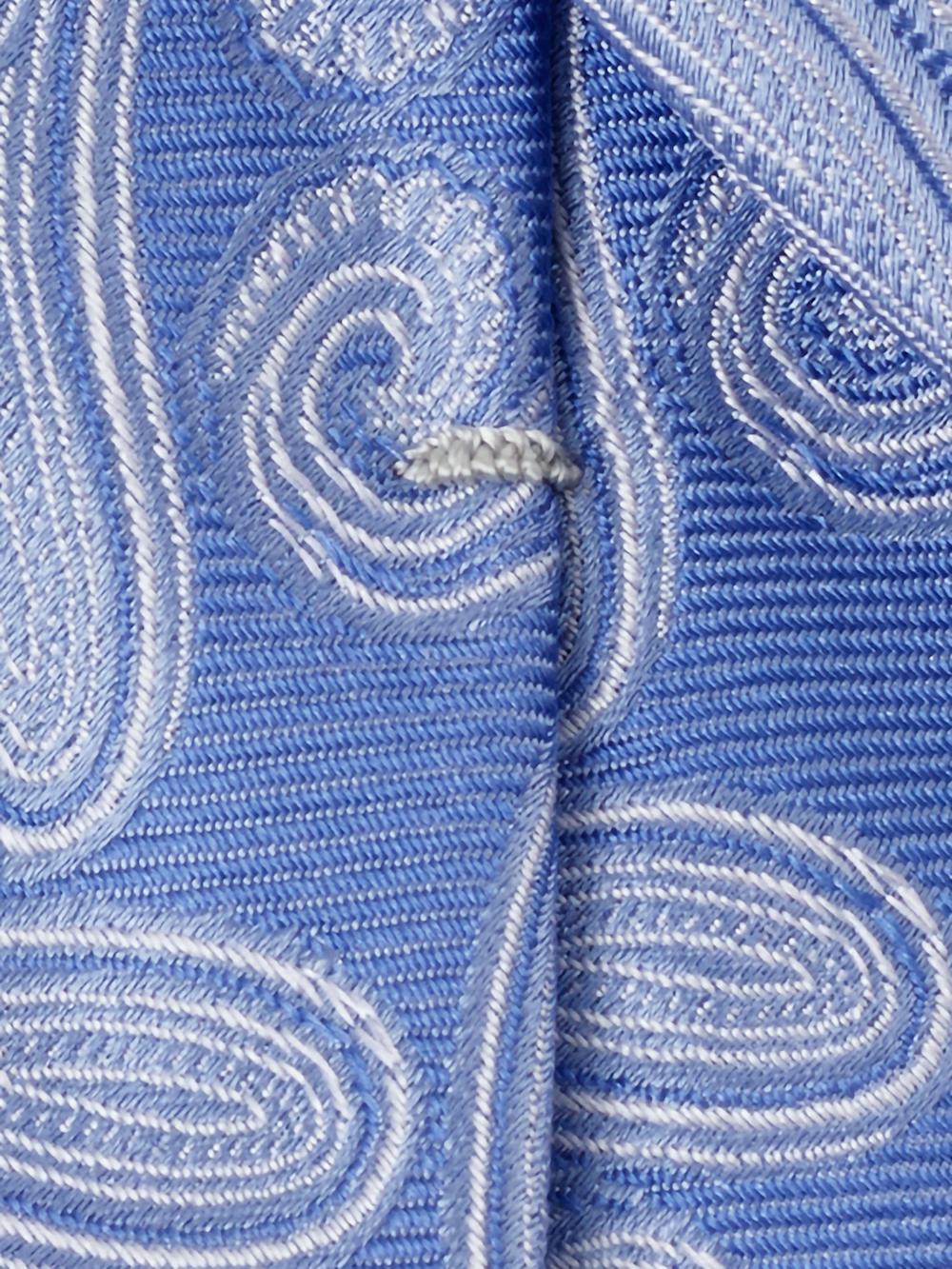 Paisley Woven Silk Tie - Blue Product Image