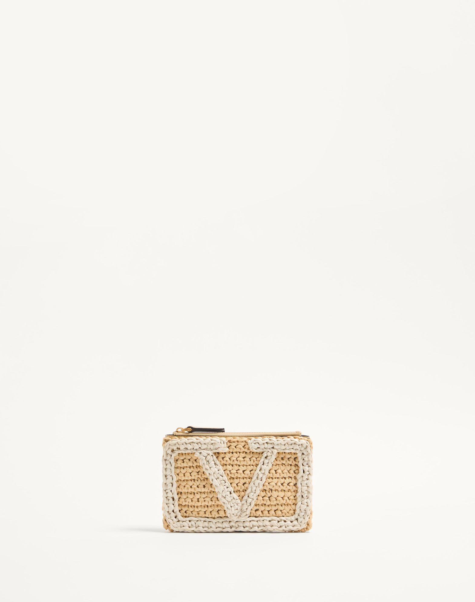 Valentino Garavani Viva Superstar Synthetic Raffia Pouch Product Image