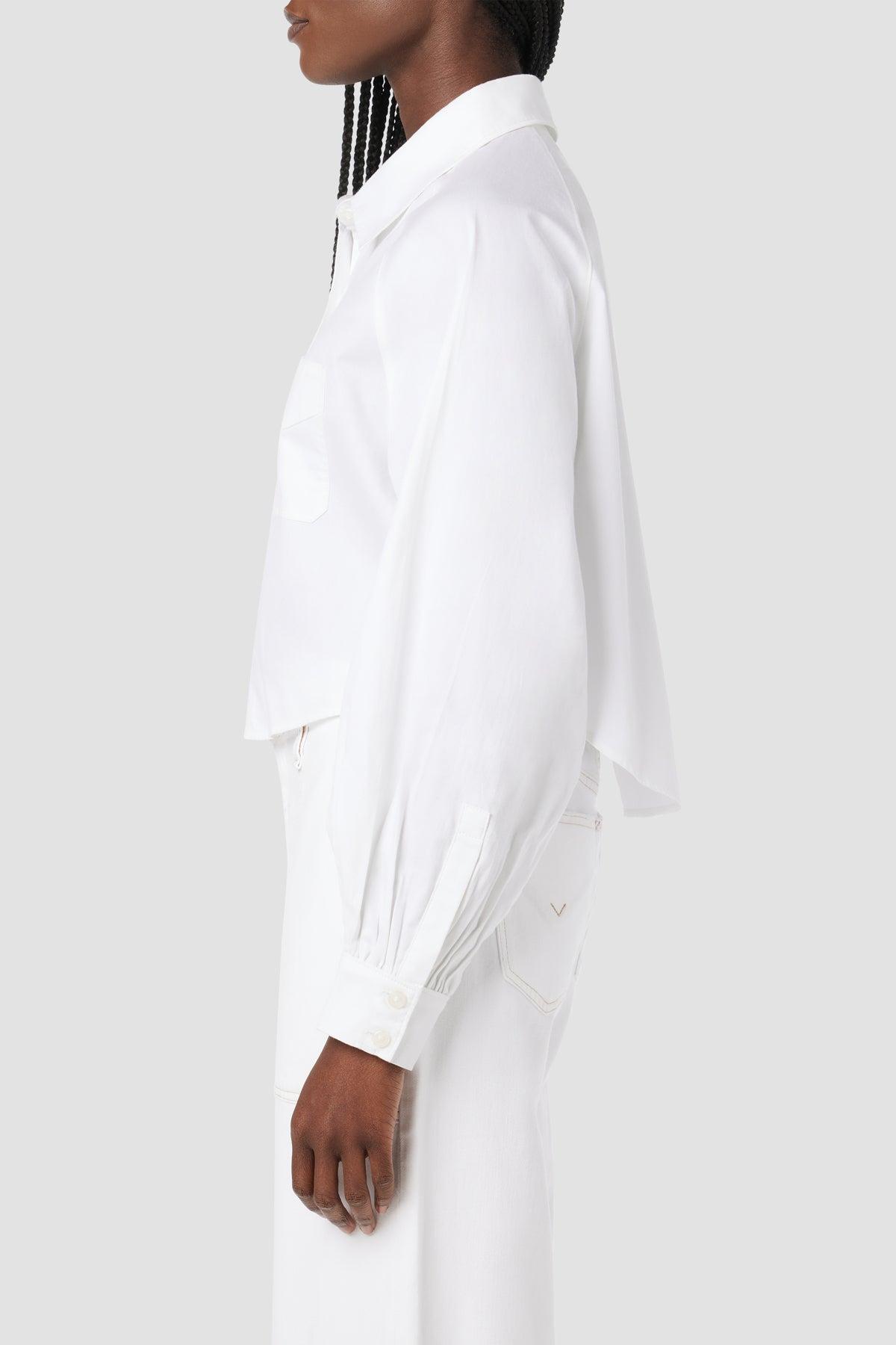 Raglan Balloon Sleeve Button Down Shirt Female Product Image