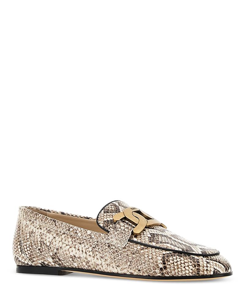 Tods Womens Kate Almond Toe Loafers Product Image