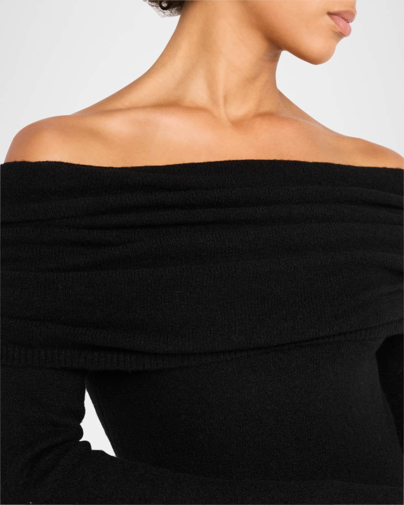 Selene Off-Shoulder Knit Mini Dress Product Image