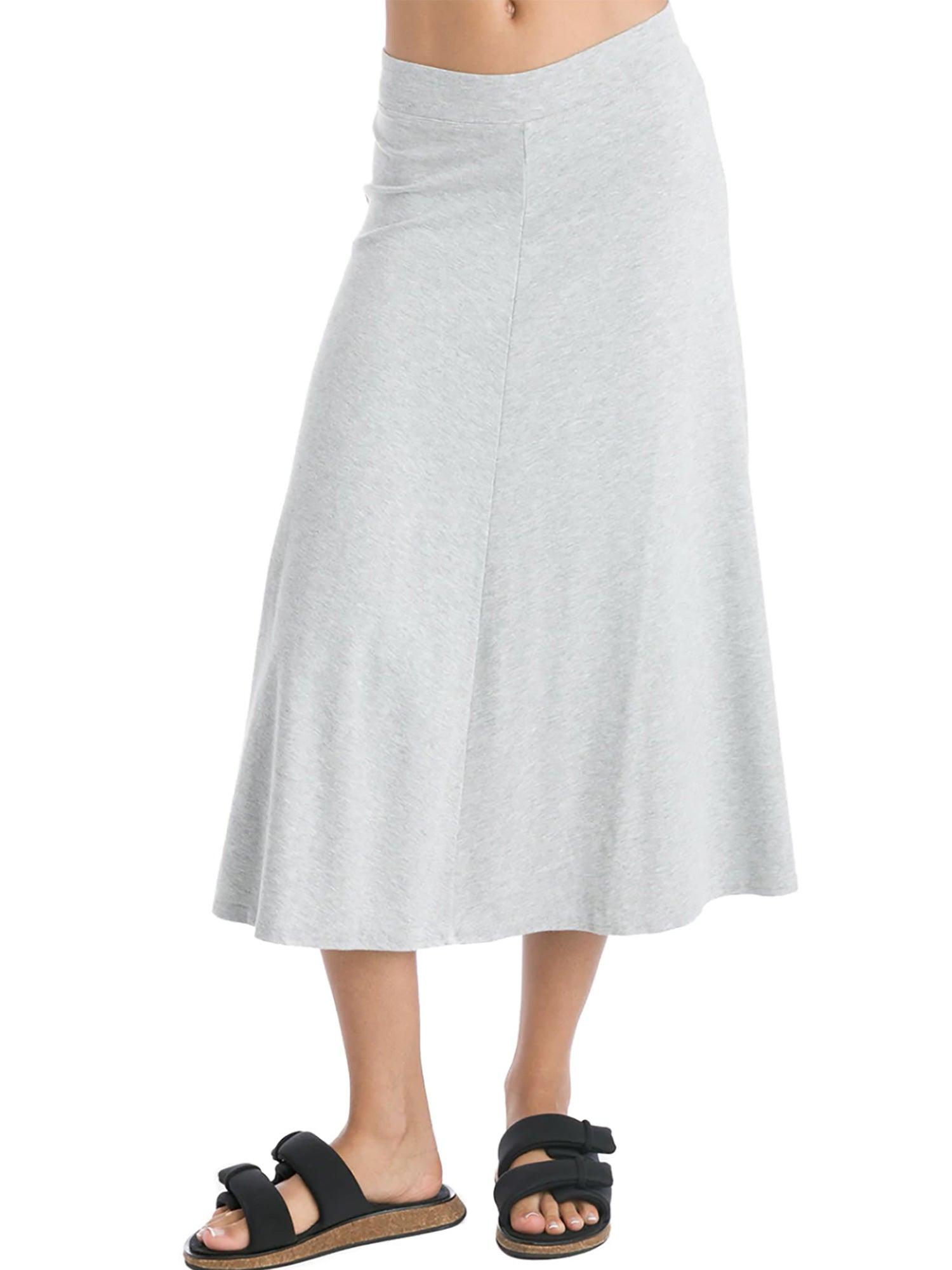 Hard Tail Flat Waist Midi Skirt B-154 Product Image