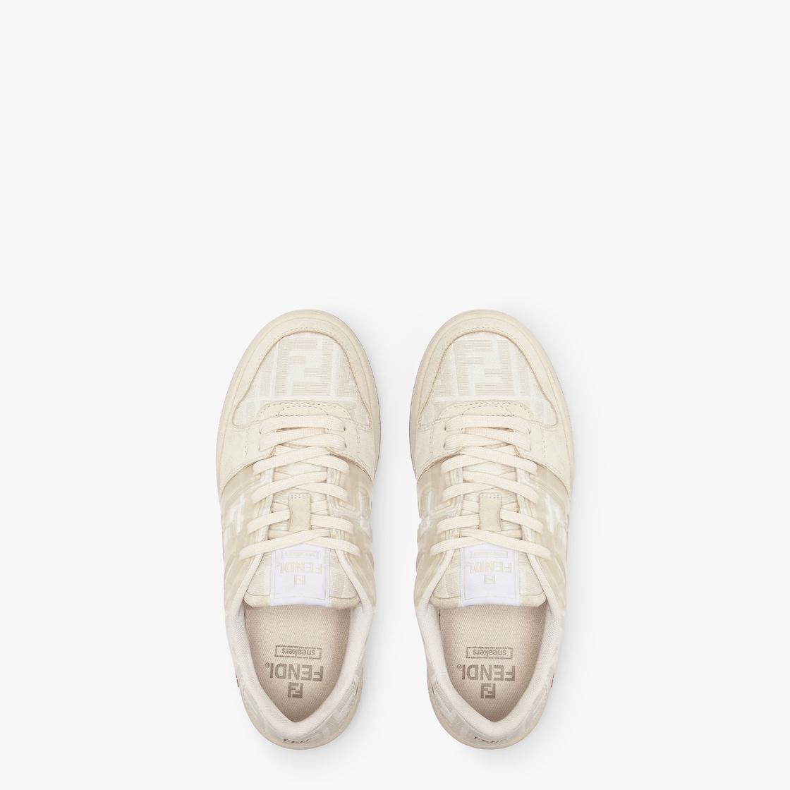 Fendi Match SneakersWhite FF Jacquard low-tops Product Image