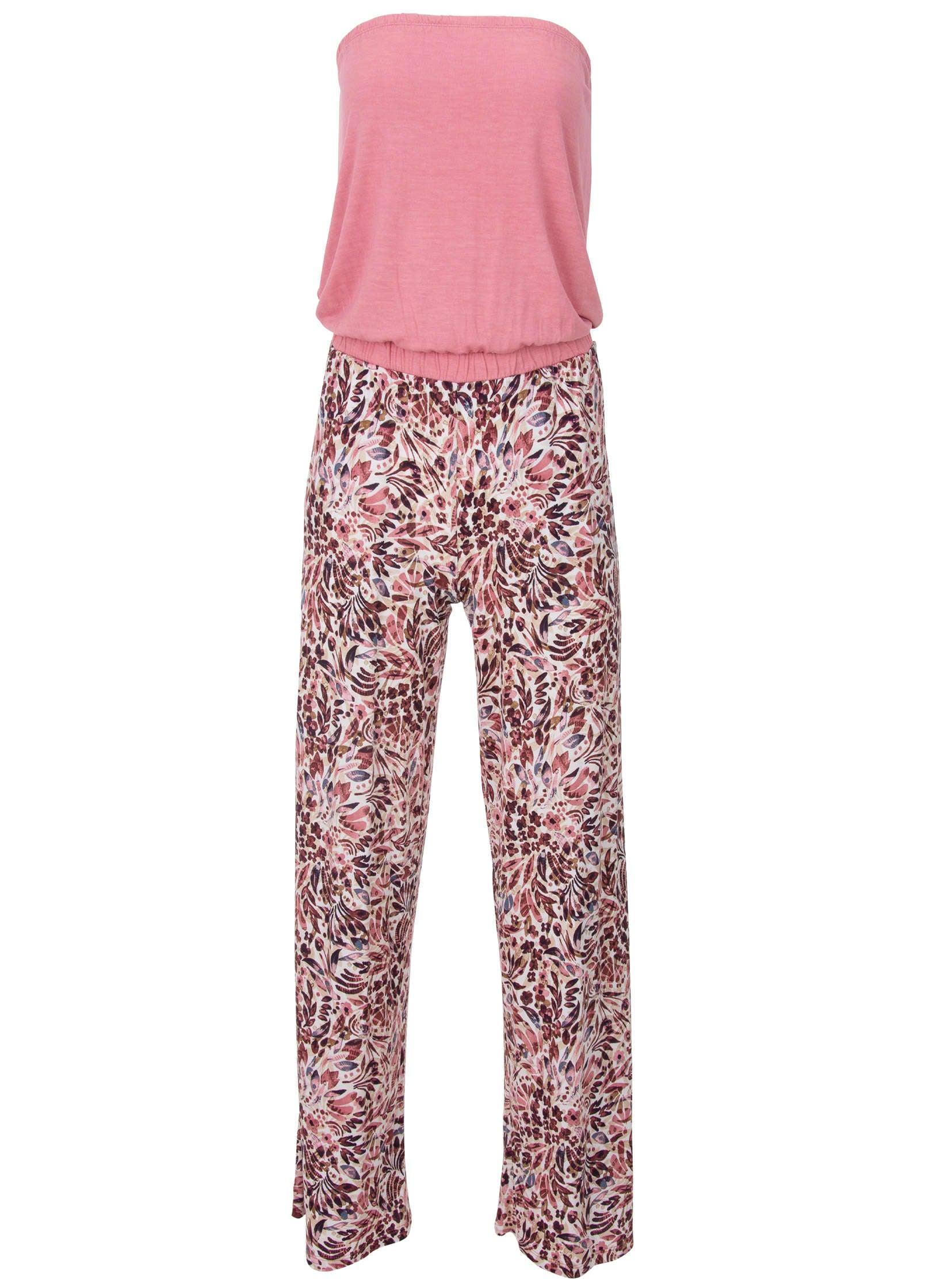 Abstract Mirage Jumpsuit - Cream Multi Product Image