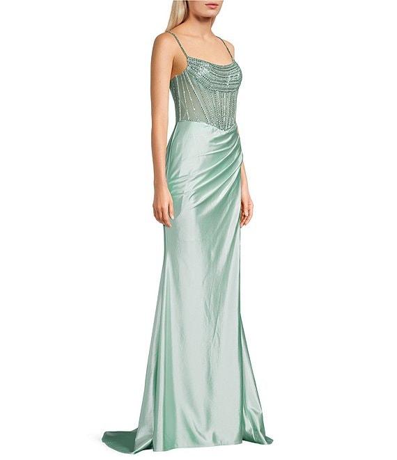 GB Social Beaded Corset Dress Product Image