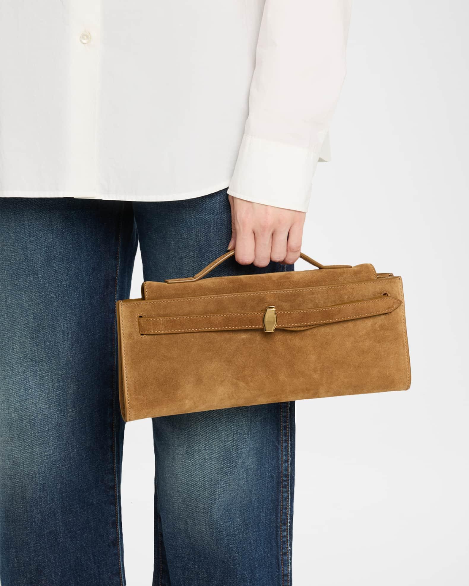 Boxy Suede Shoulder Bag Product Image