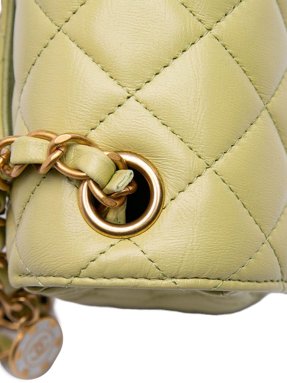 2021-2024 Small Classic Lambskin Casino Royale Charms Single Flap crossbody bag Product Image